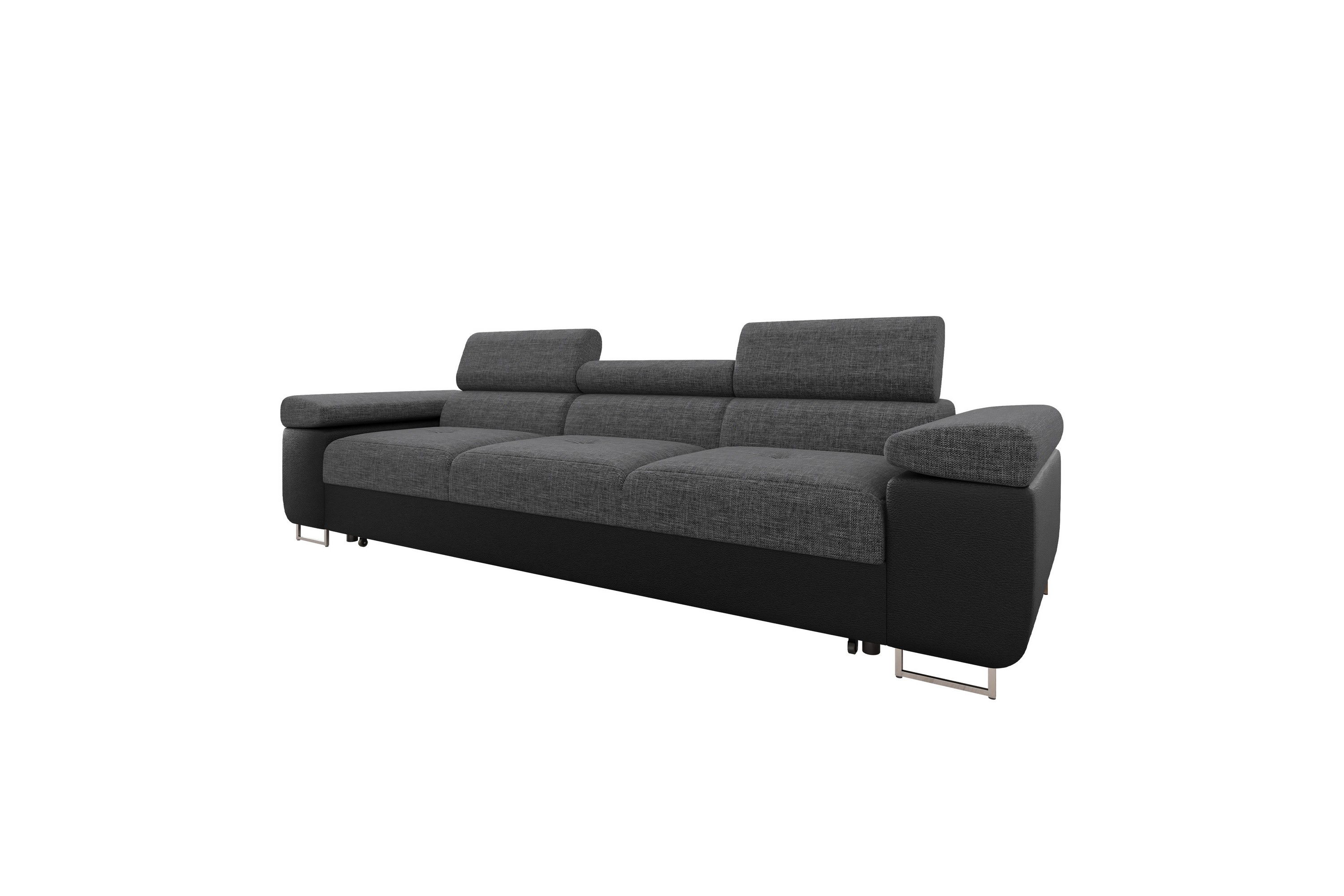 Gabina Bäddsoffa 3-sits i Konstläder Svart/Mörkgrå