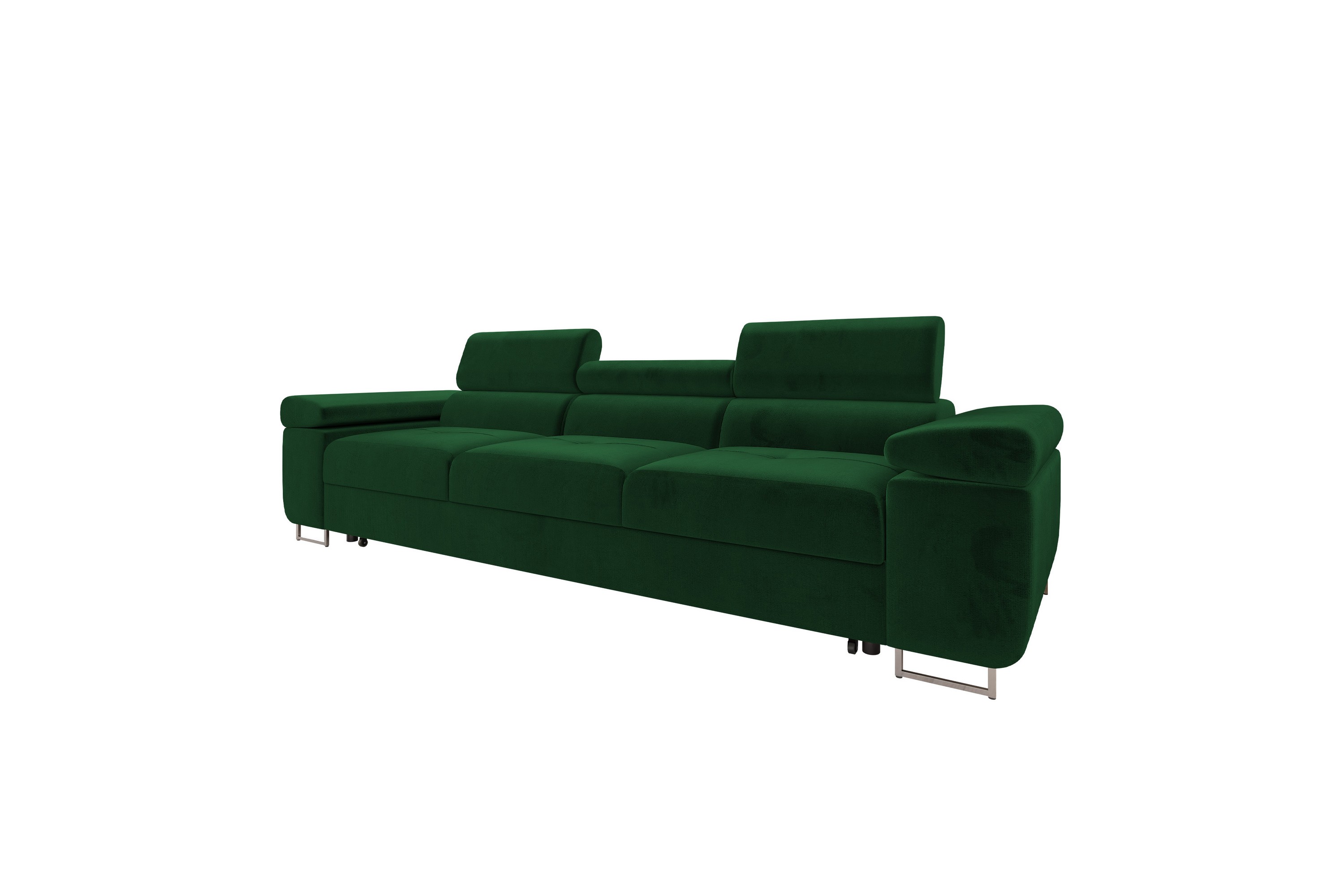Gabina Bäddsoffa 3-sits i Plysch Grön