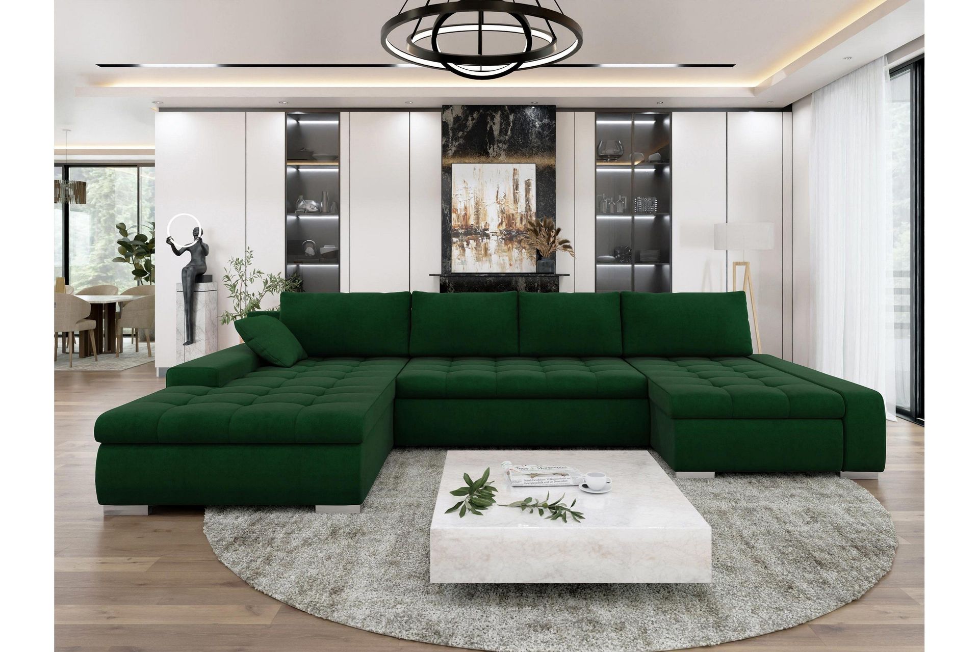 Gamal B&auml;ddsoffa Dubbeldivan 4-sits - Gr&ouml;n