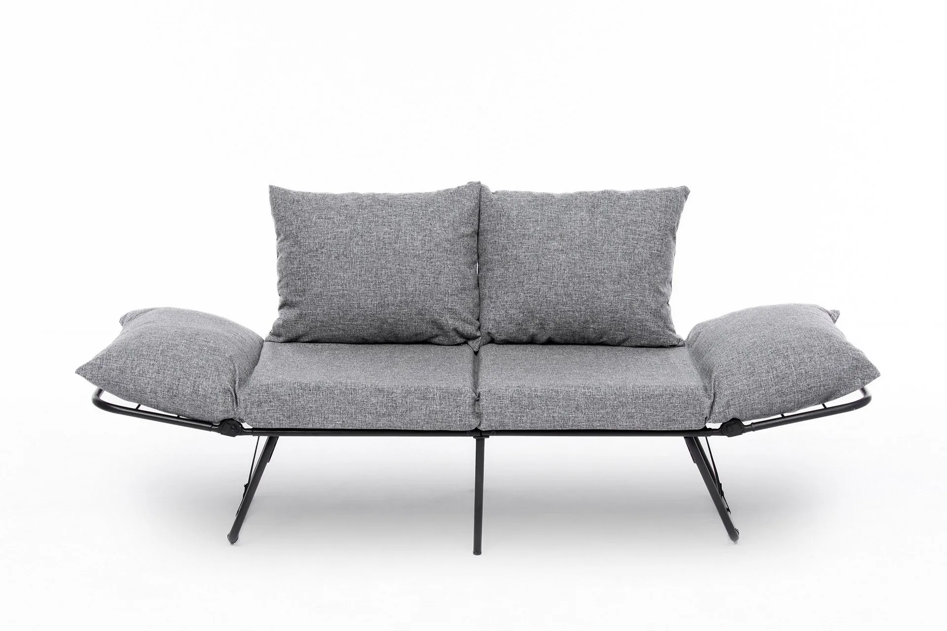 Giancarlo B&auml;ddsoffa 2-sits - Ljusgr&aring;