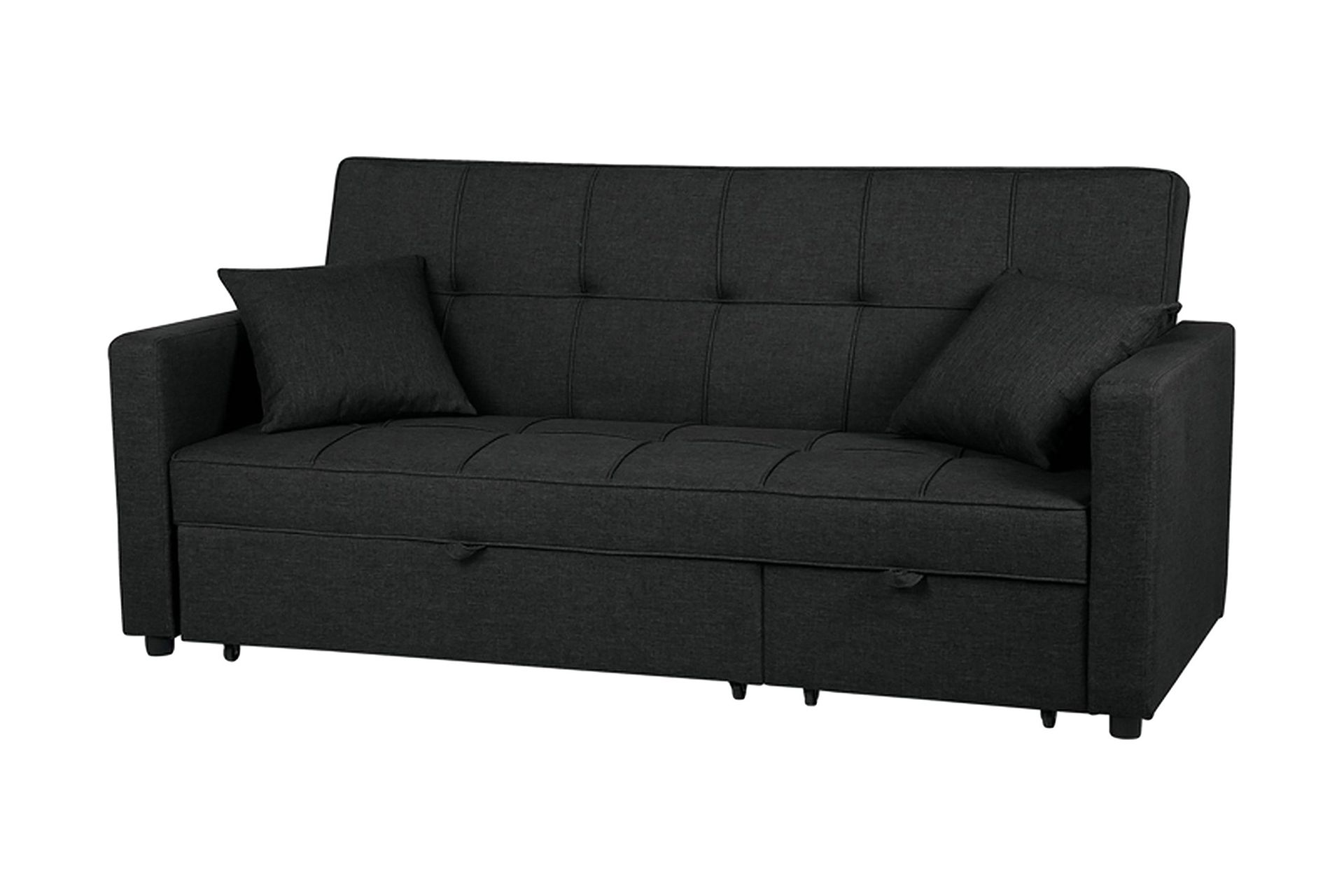 Glomma Bäddsoffa 207 cm - Svart