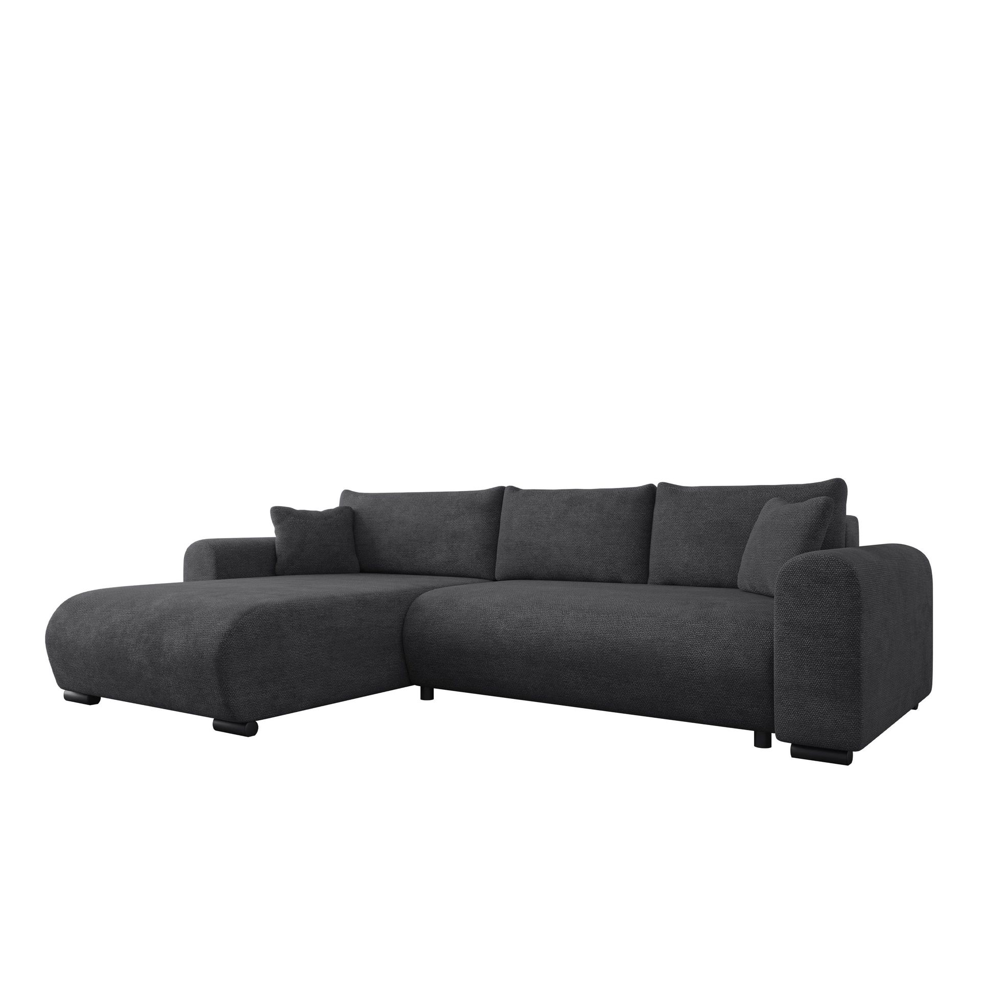 Handda 3-sits B&auml;ddsoffa med divan - svart