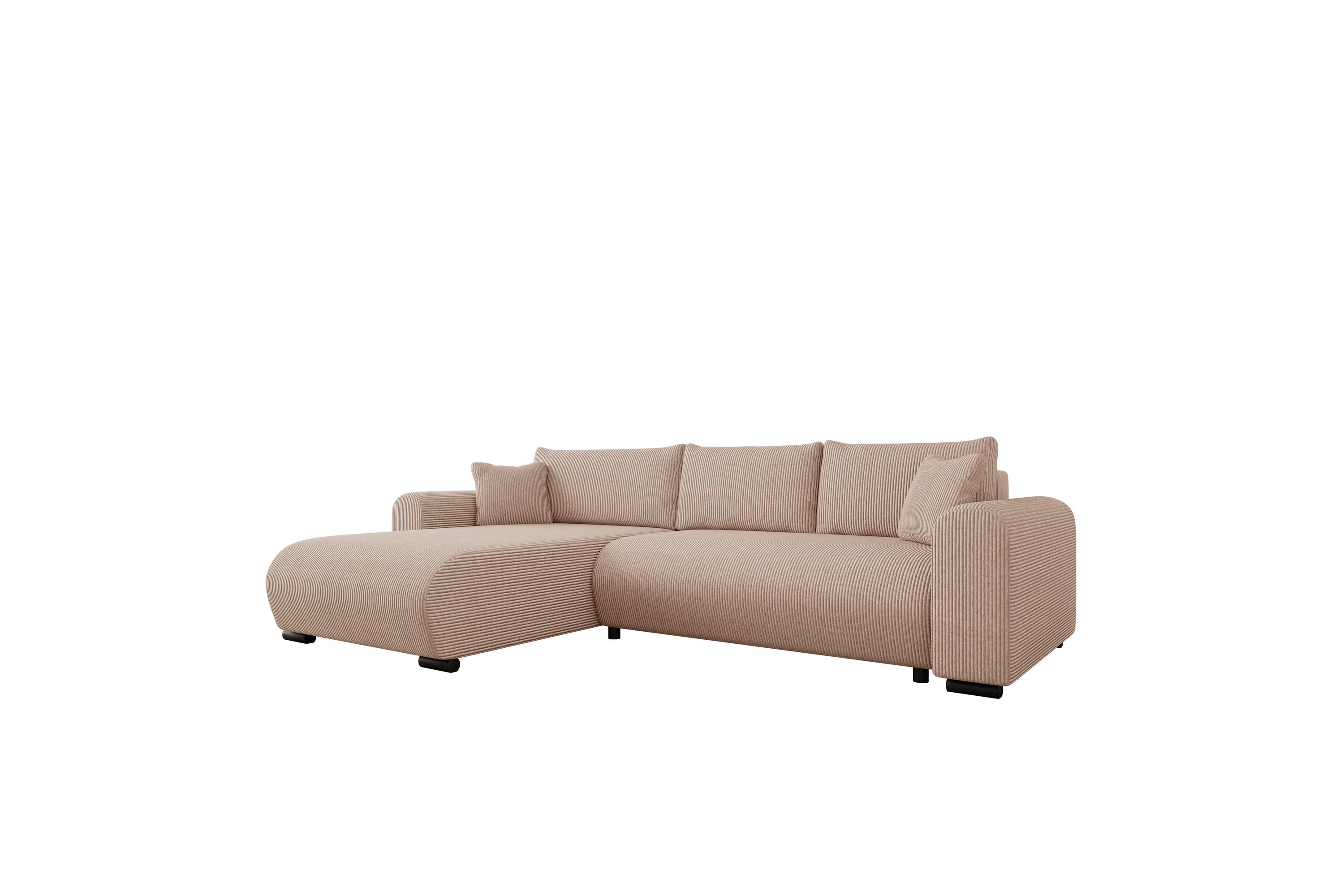 Handda Bäddsoffa med Divan 3-sits i Manchester Rosa