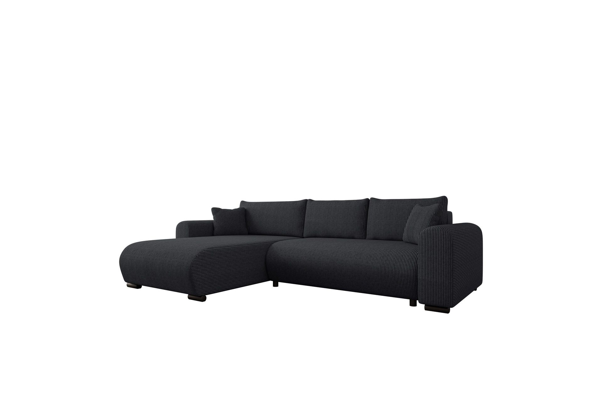 Handda B&auml;ddsoffa med Divan 3-sits i Manchester - Svart