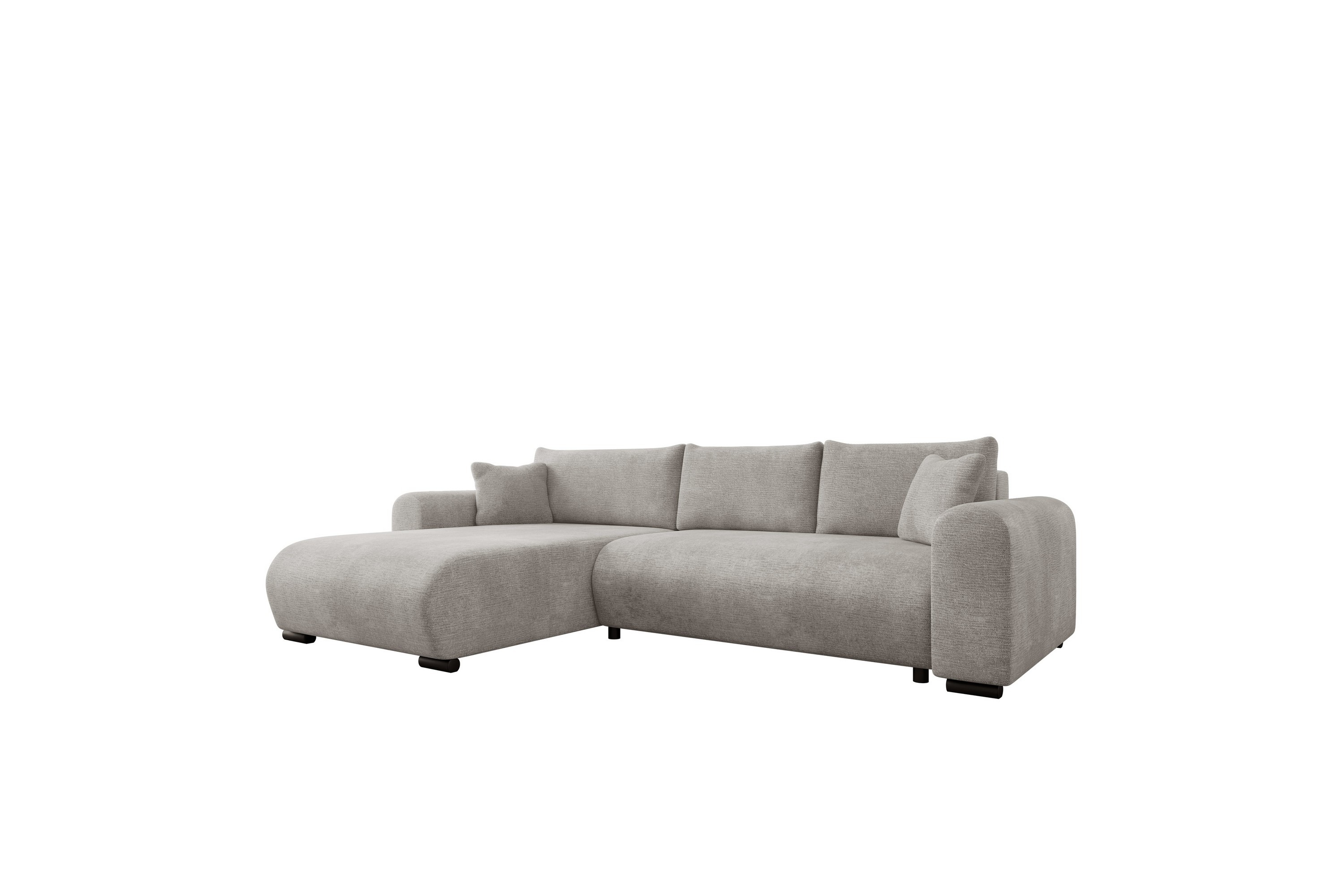 Handda Bäddsoffa med Divan 3-sits i Sammet Grå