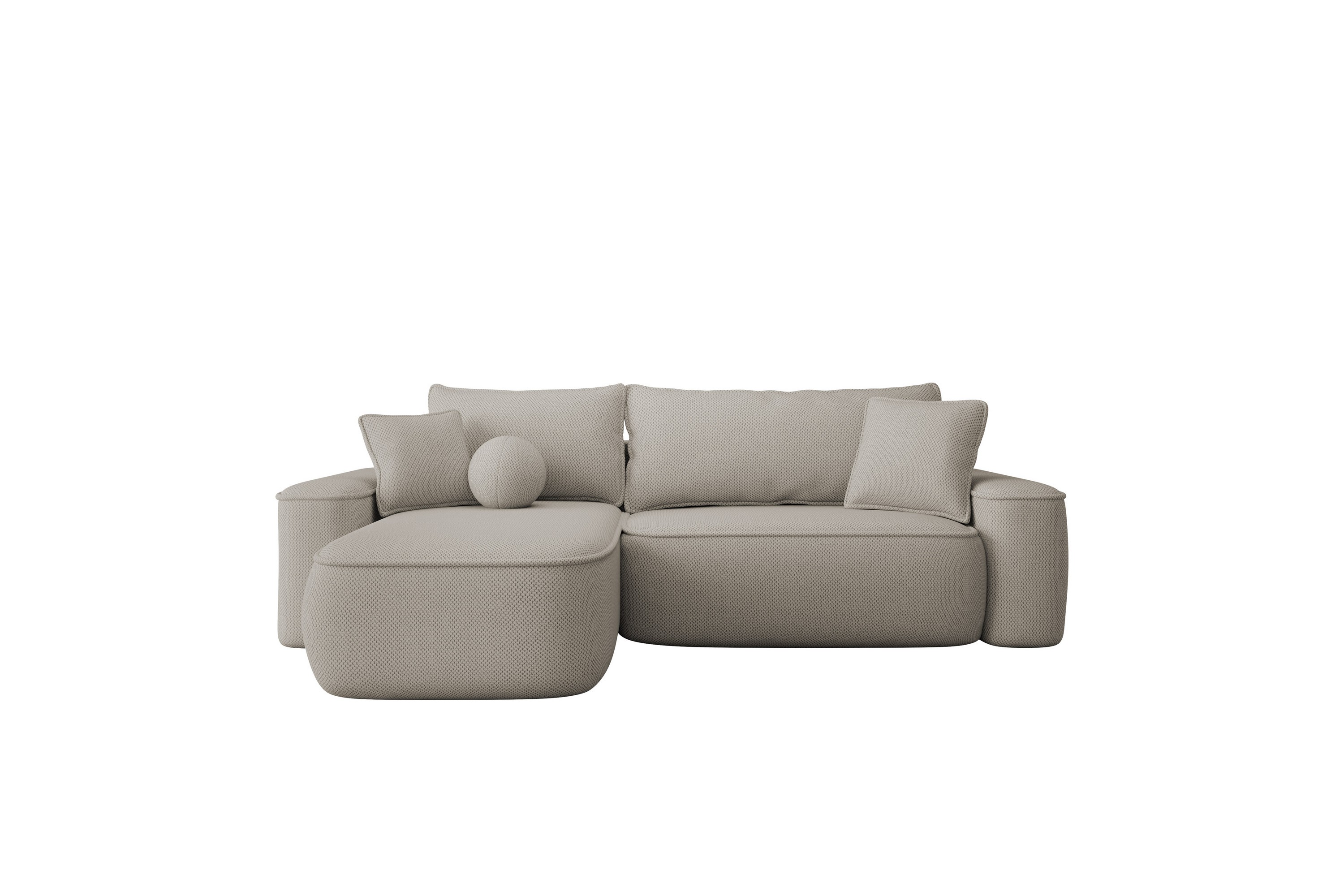 Harak Bäddsoffa med Divan 3-sits i Plysch Beige