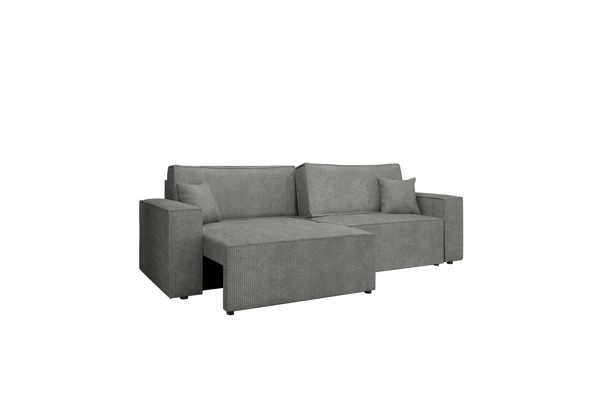 Hobson B&auml;ddsoffa 3-sits i Plysch - Gr&aring;