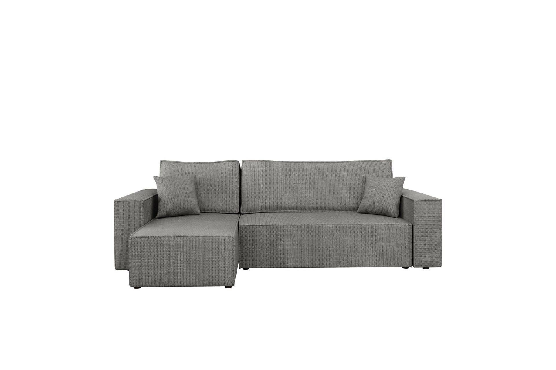 Hobson B&auml;ddsoffa med Divan 3-sits i Plysch - Gr&aring;
