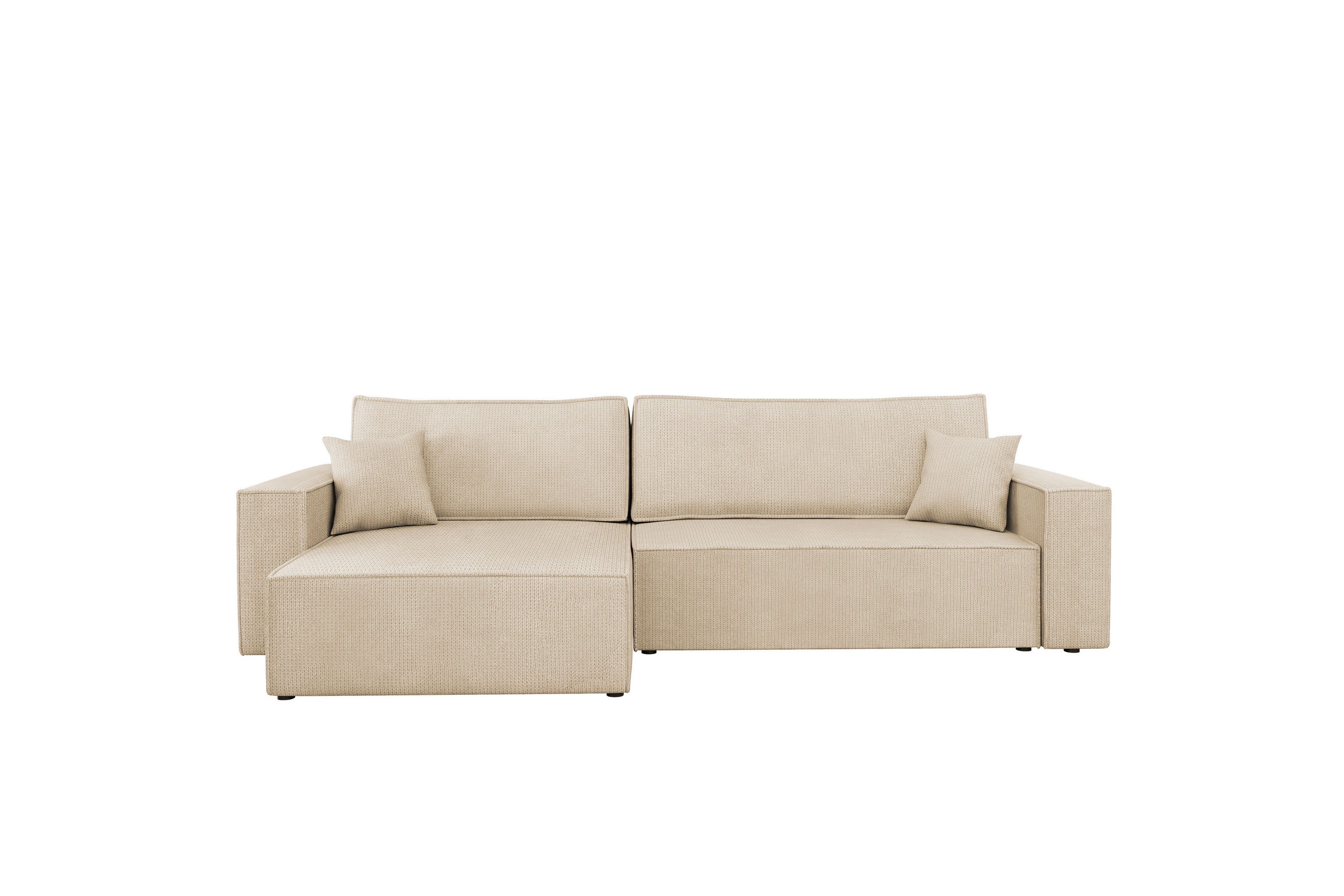 Hobson Bäddsoffa med Divan 3-sits i Plysch Beige
