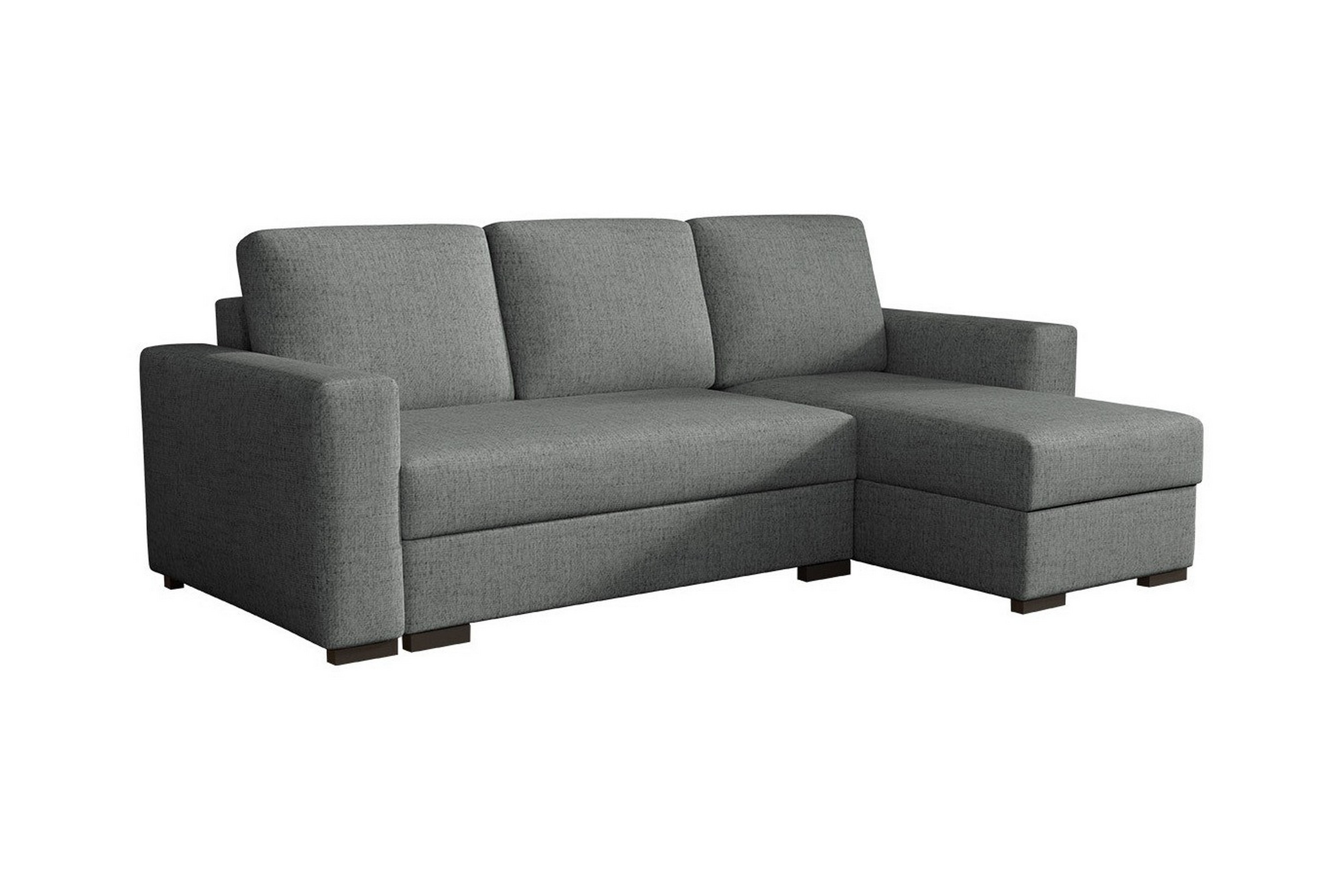 3-sits Hörnbäddsoffa Denegal Mörkgrå