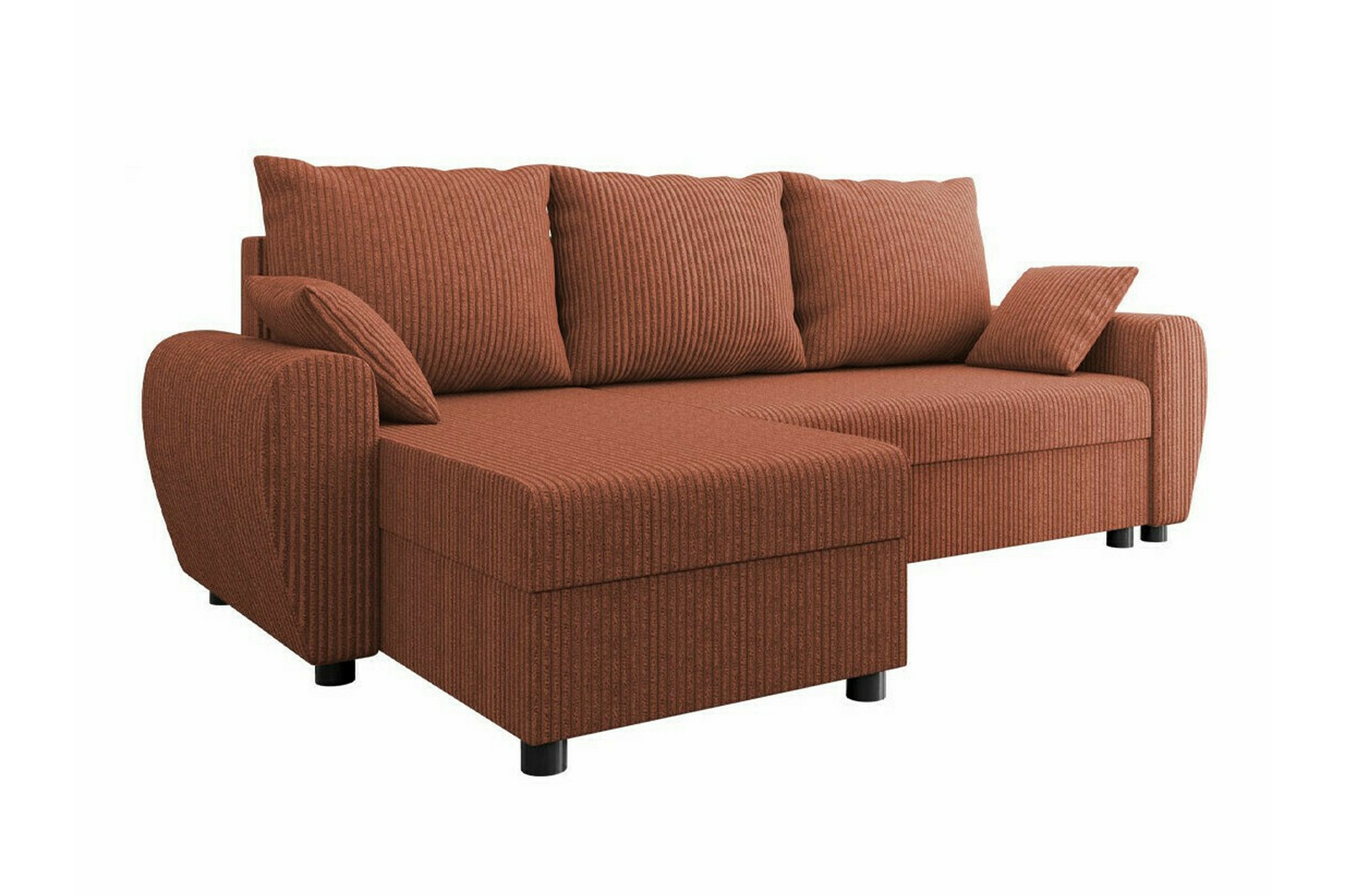 3-sits Hörnbäddsoffa Fionara Röd