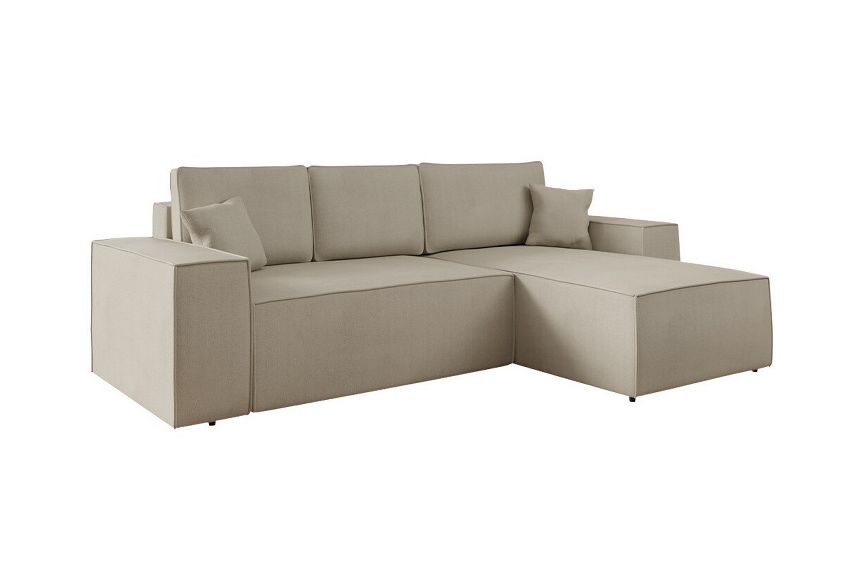 3-sits Hörnbäddsoffa Knocklong Ljusbrun