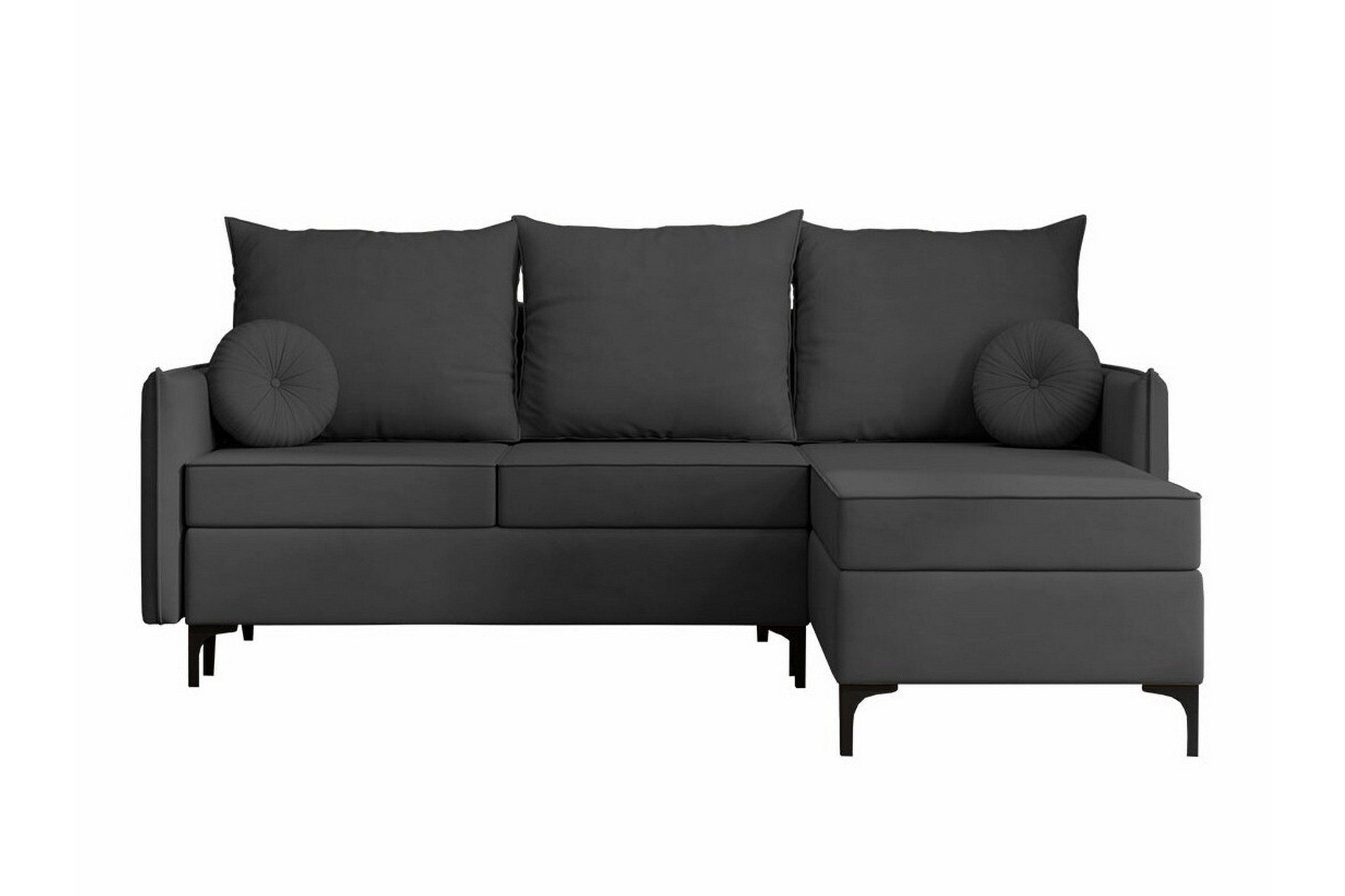 3-sits Hörnbäddsoffa Knocklong Mörkgrå