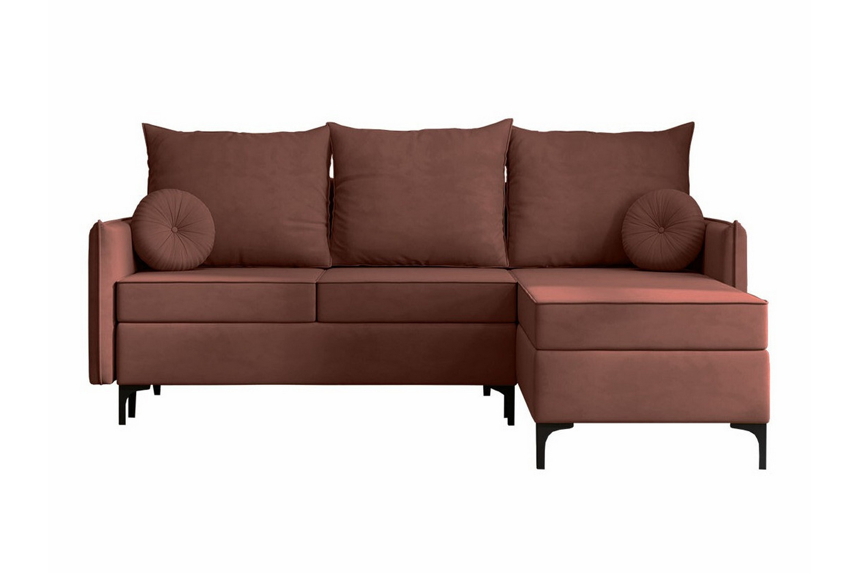 3-sits Hörnbäddsoffa Knocklong Rosa