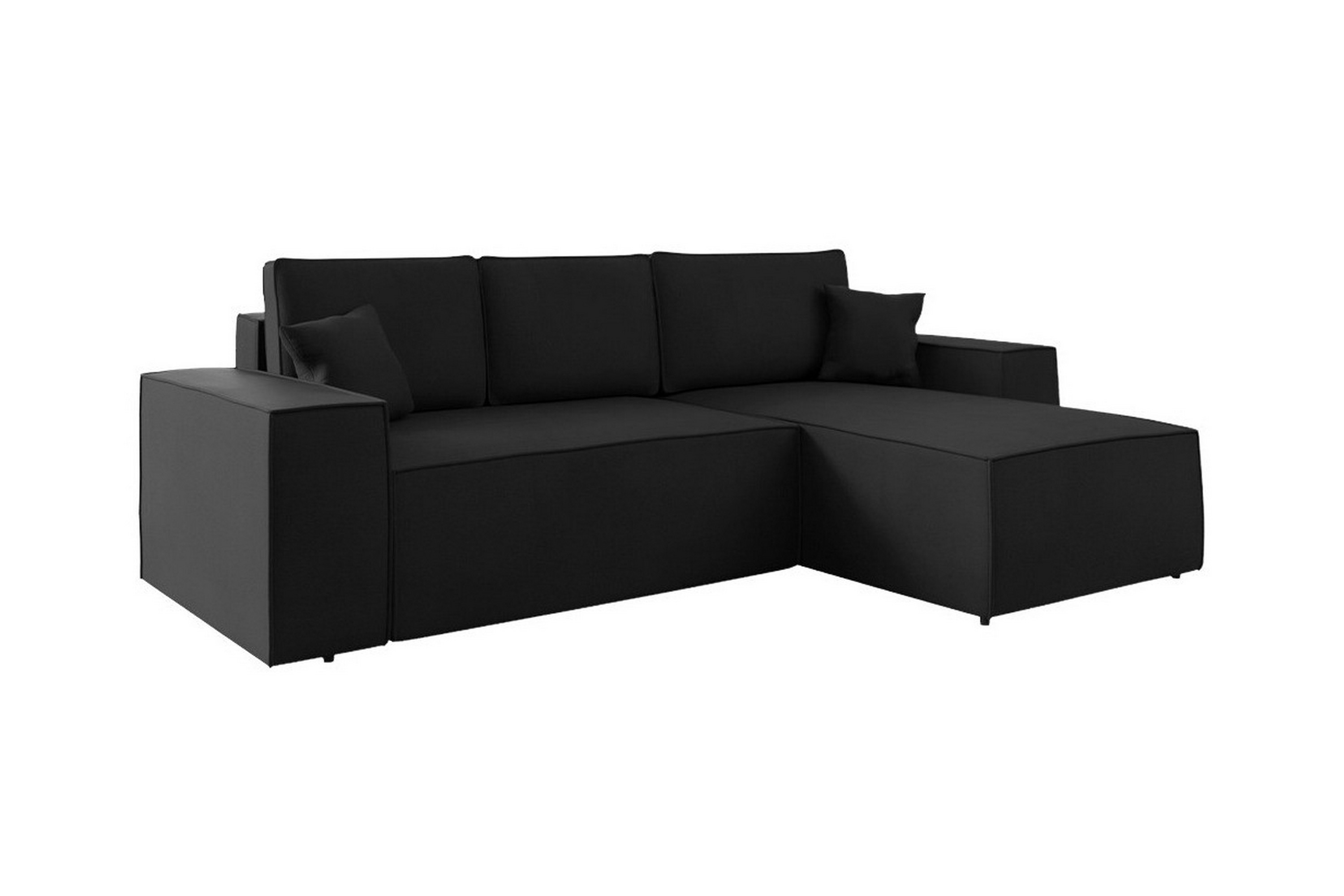 3-sits Hörnbäddsoffa Knocklong Svart