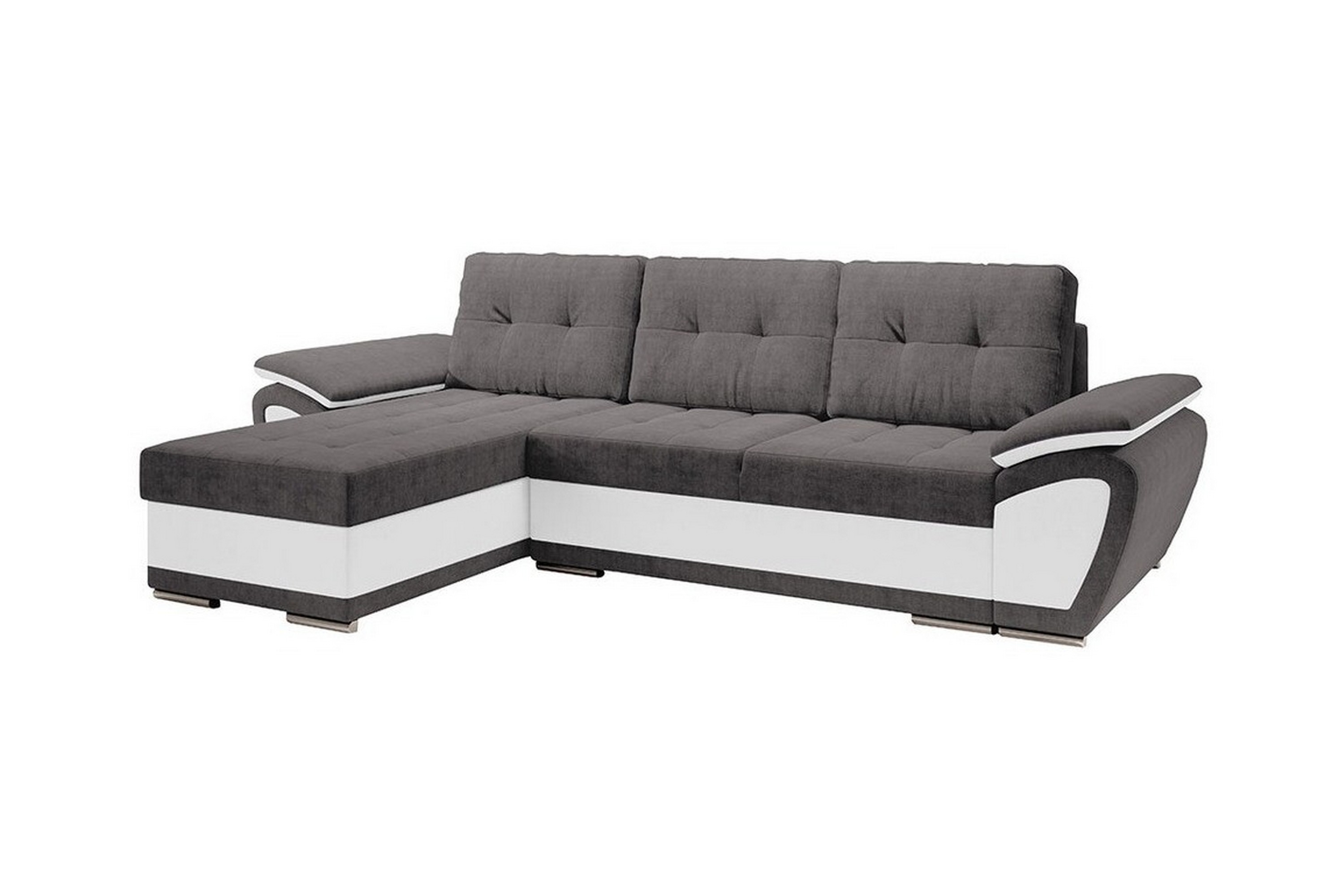 3-sits Hörnbäddsoffa Listowel Vit