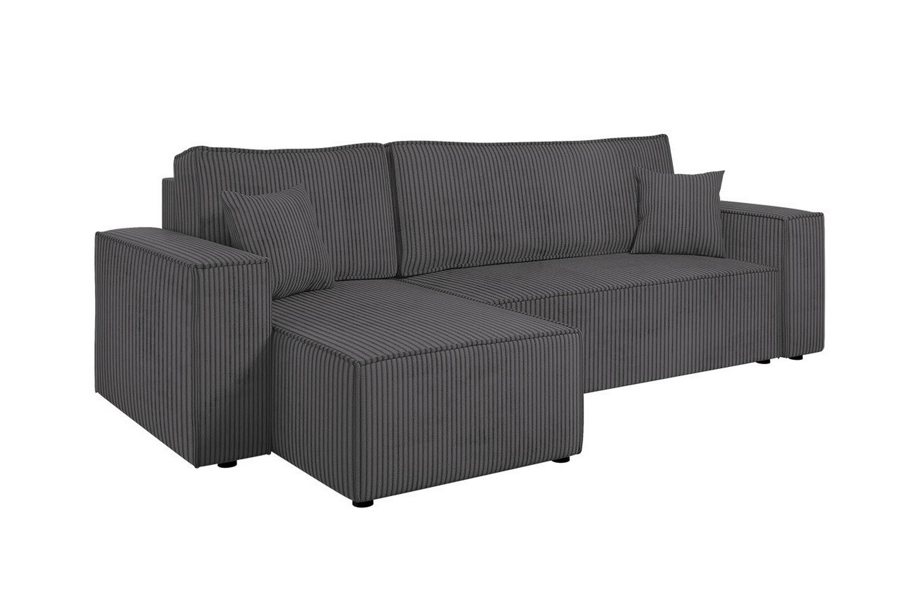 3-sits Hörnbäddsoffa Magston Grå