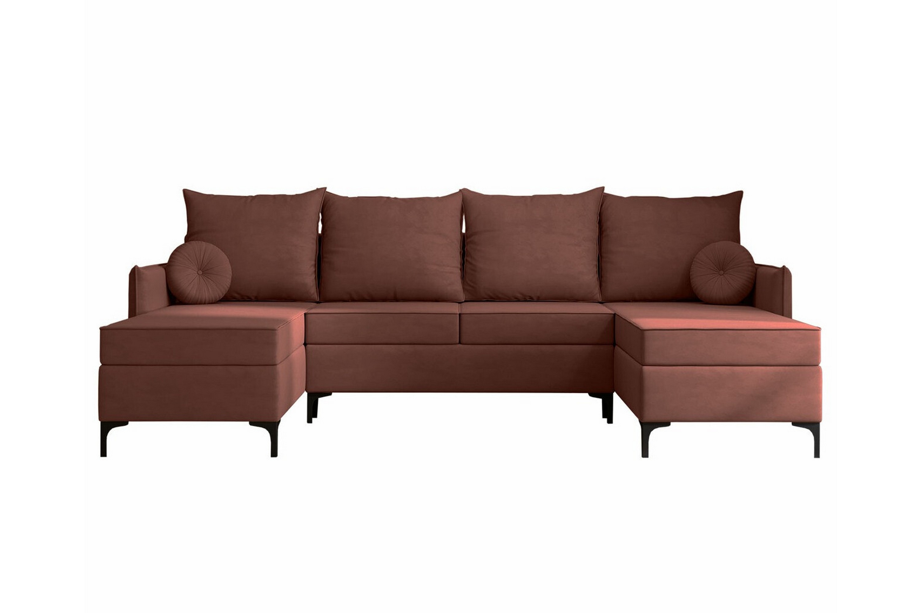 4-sits Hörnbäddsoffa Knocklong Rosa