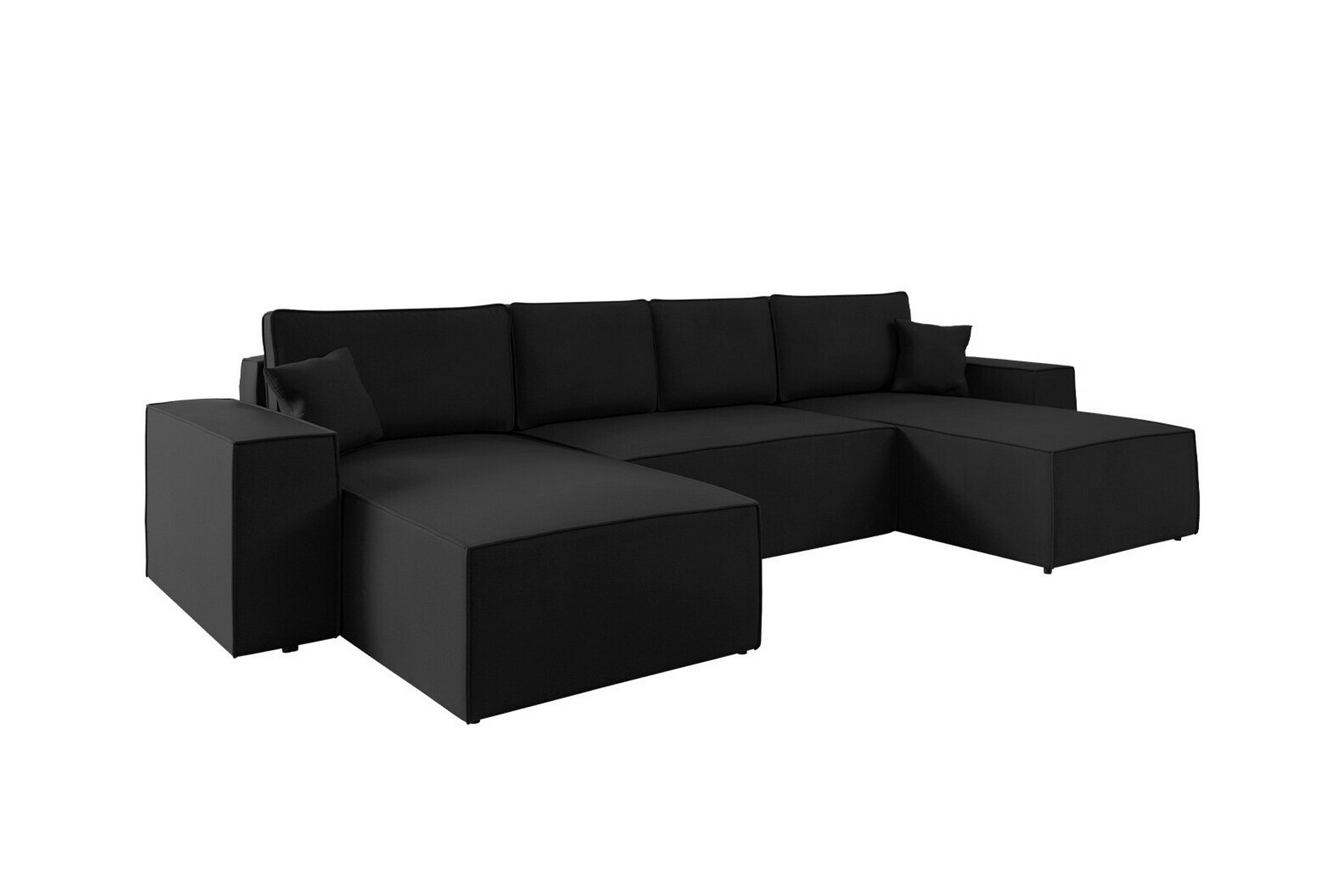 4-sits Hörnbäddsoffa Knocklong Svart