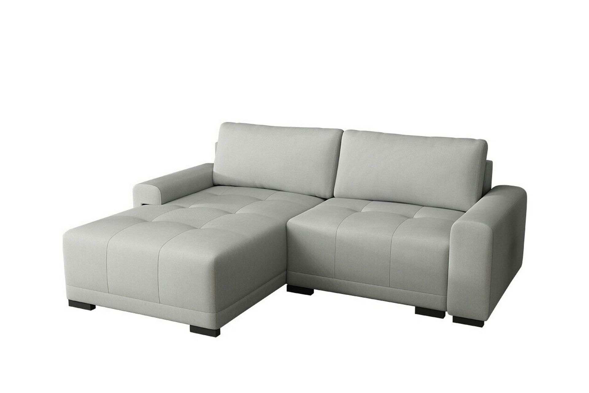 denegal 2-sits hörnbäddsoffa light grey/dark grey -