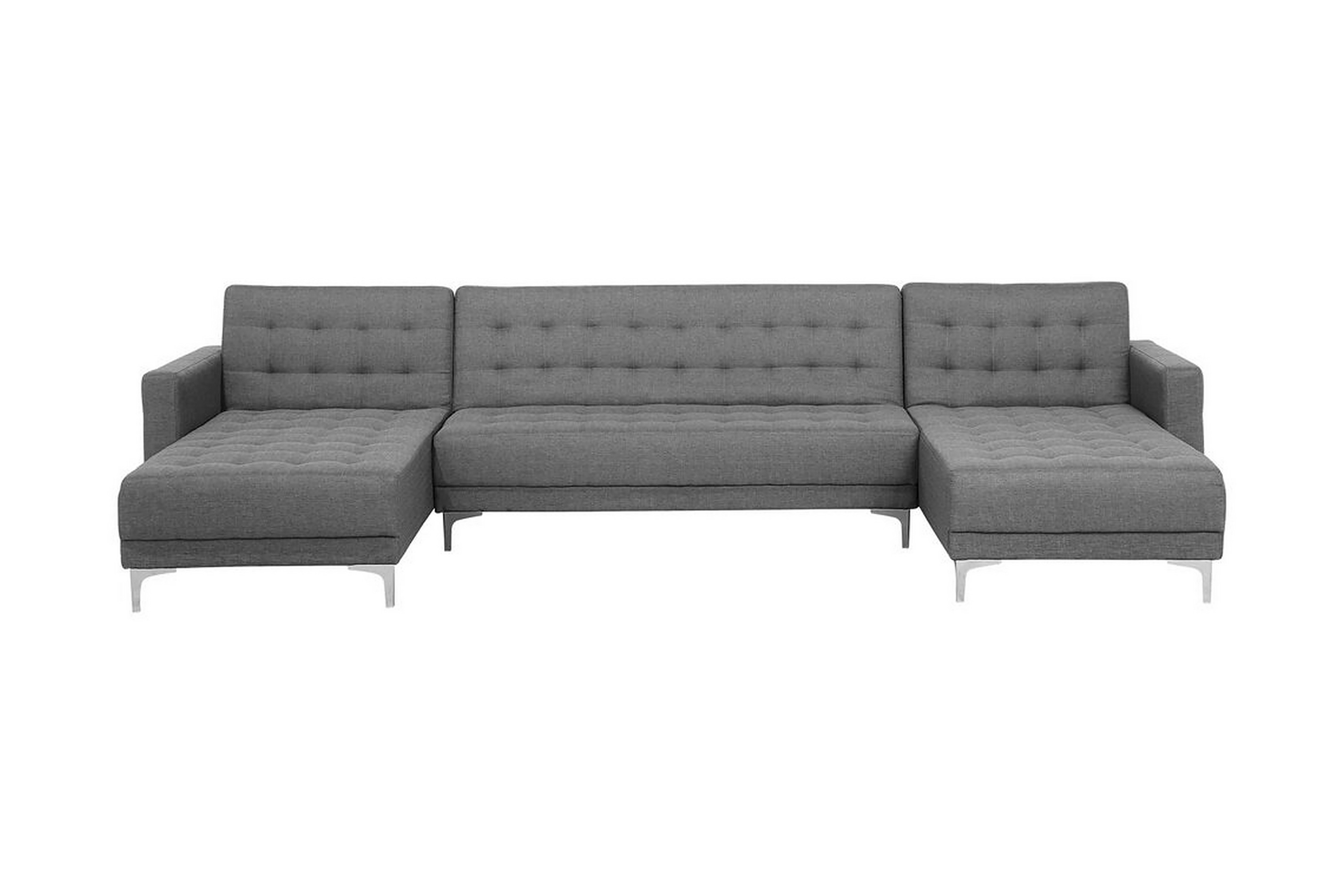 Divansoffa 5-sits med sovfunktion ljusgråABERDEEN Grå