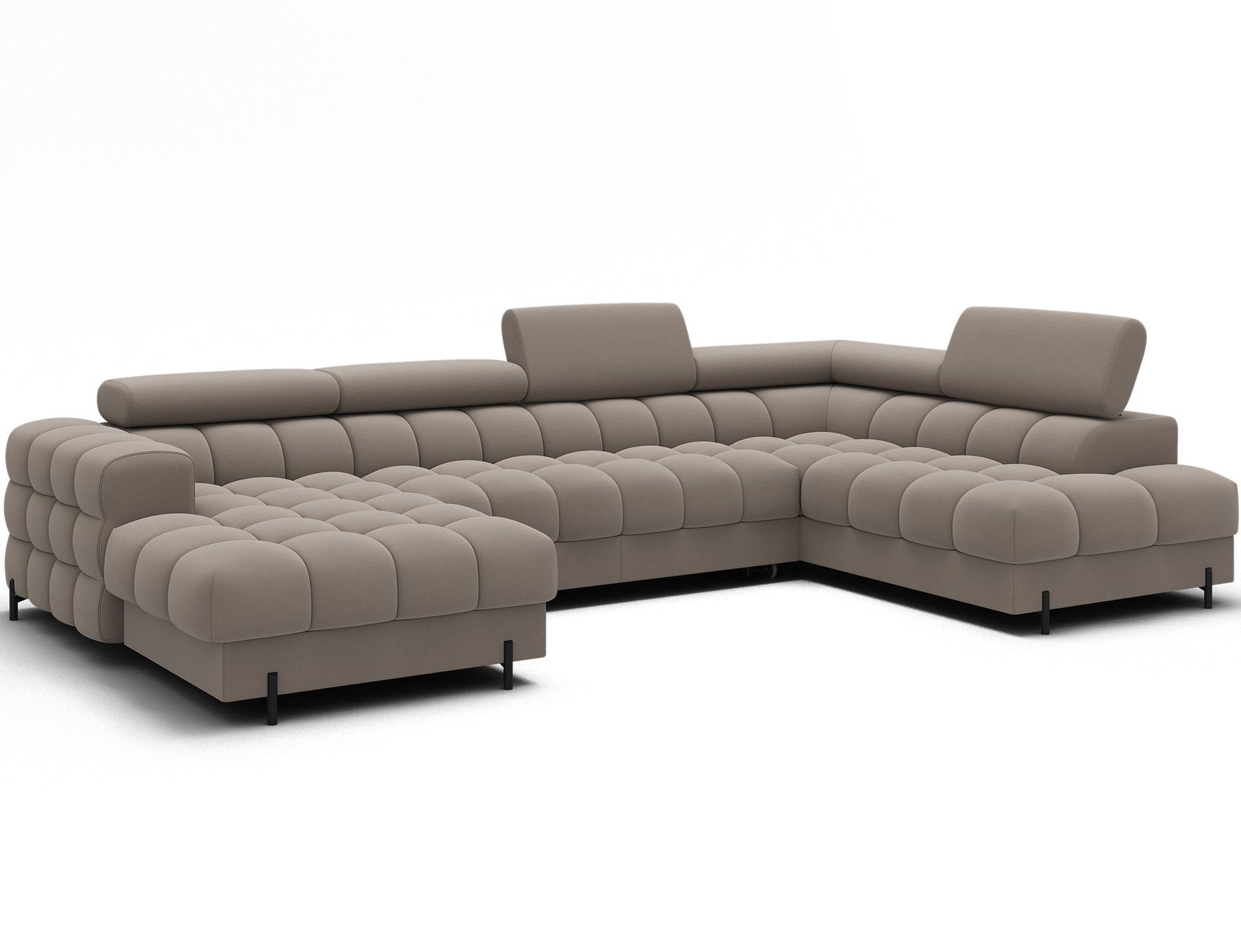 Feraria 6-sits Bubblig Bäddsoffa med Divan och Schäslong förvaring Höger - Sola 18
