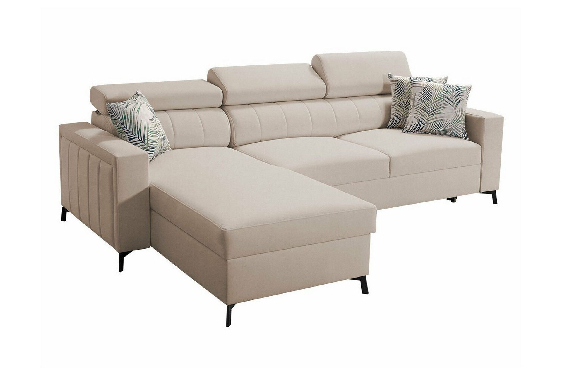 Galbally 3-sits H&ouml;rnb&auml;ddsoffa Beige Creme -