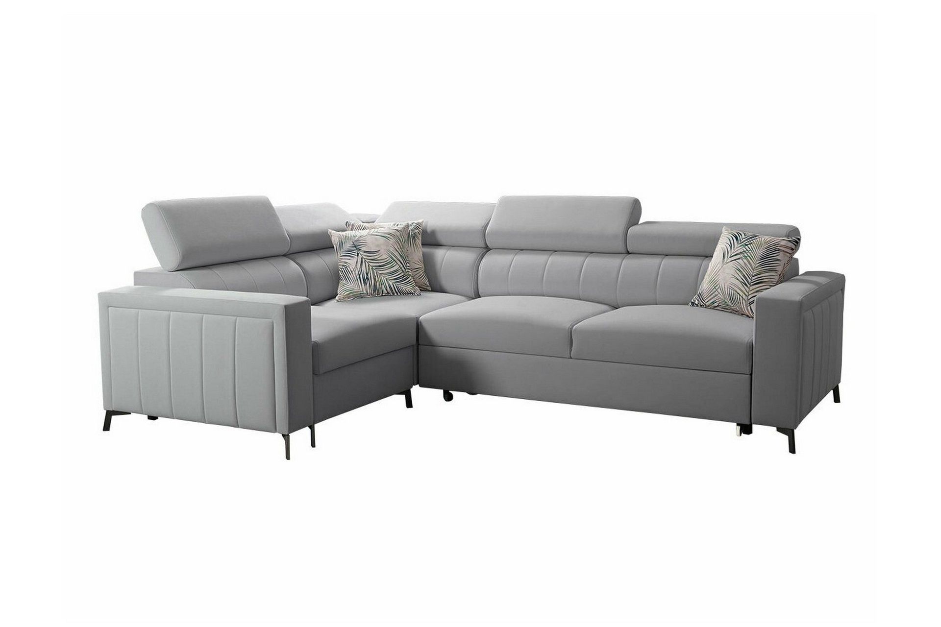 Galbally 3-sits H&ouml;rnb&auml;ddsoffa Ljusgr&aring; -