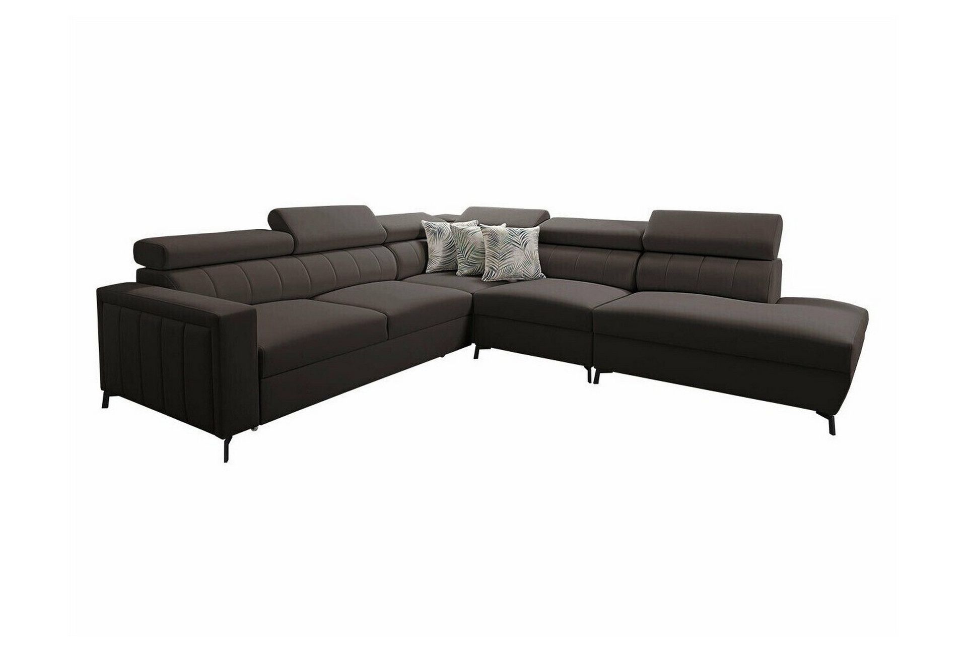 Galbally 4-sits H&ouml;rnb&auml;ddsoffa Dark brown -
