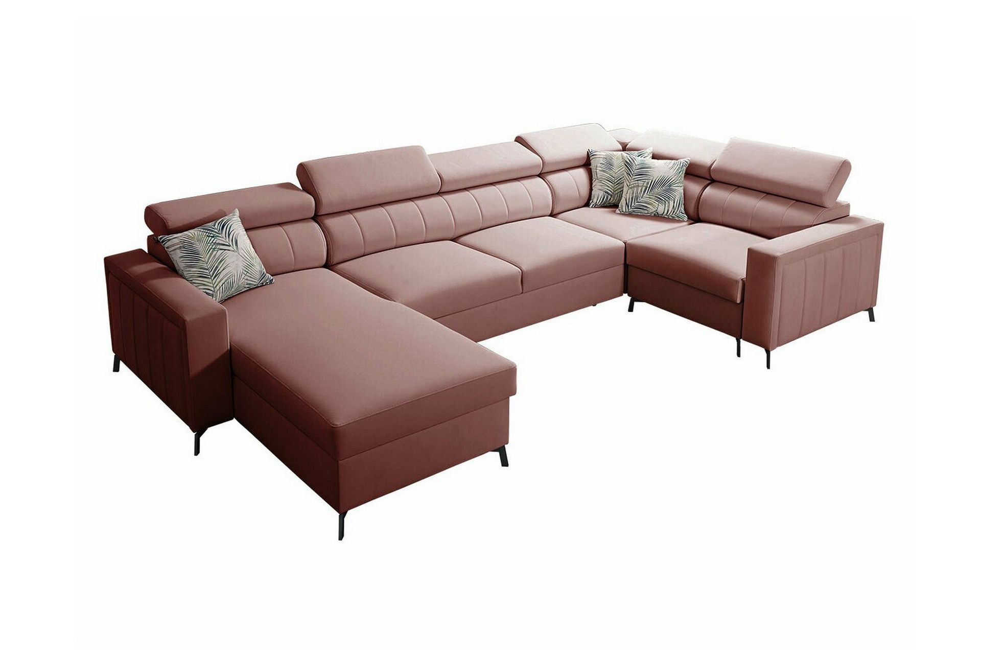 Galbally 4-sits H&ouml;rnb&auml;ddsoffa NO_BRAND Light pink -