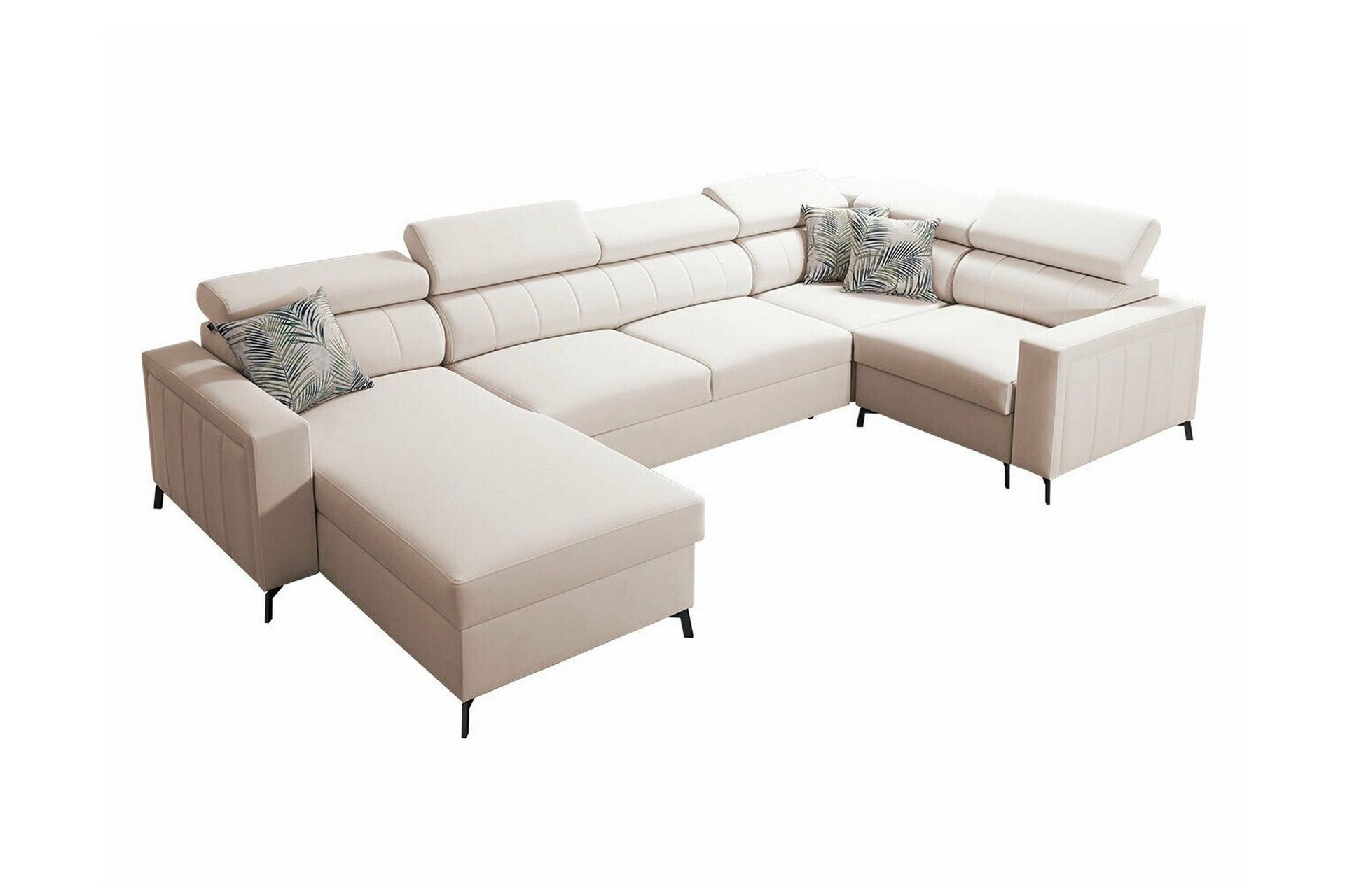 Galbally 5-sits H&ouml;rnb&auml;ddsoffa beige -