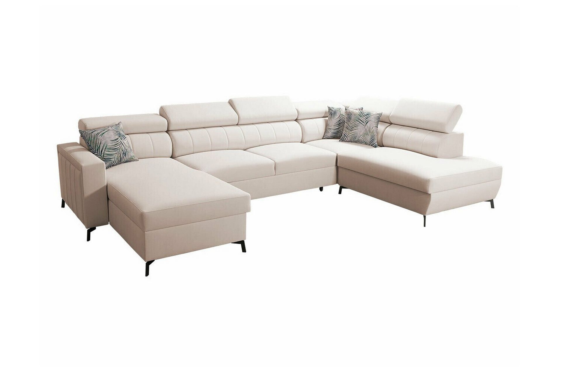 Galbally 5-sits H&ouml;rnb&auml;ddsoffa Beige/Light beige -