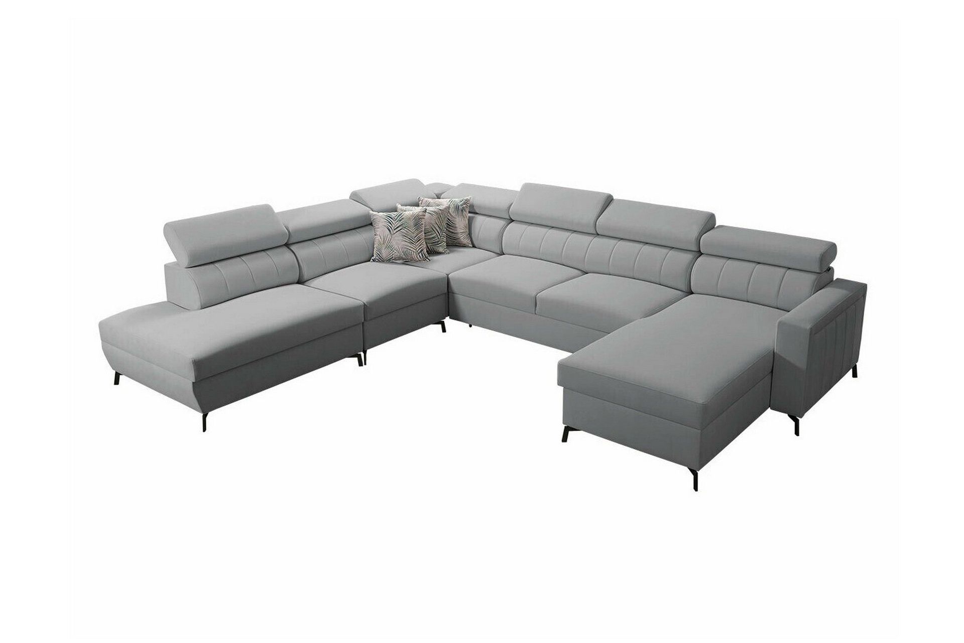 Galbally 5-sits H&ouml;rnb&auml;ddsoffa Light grey -