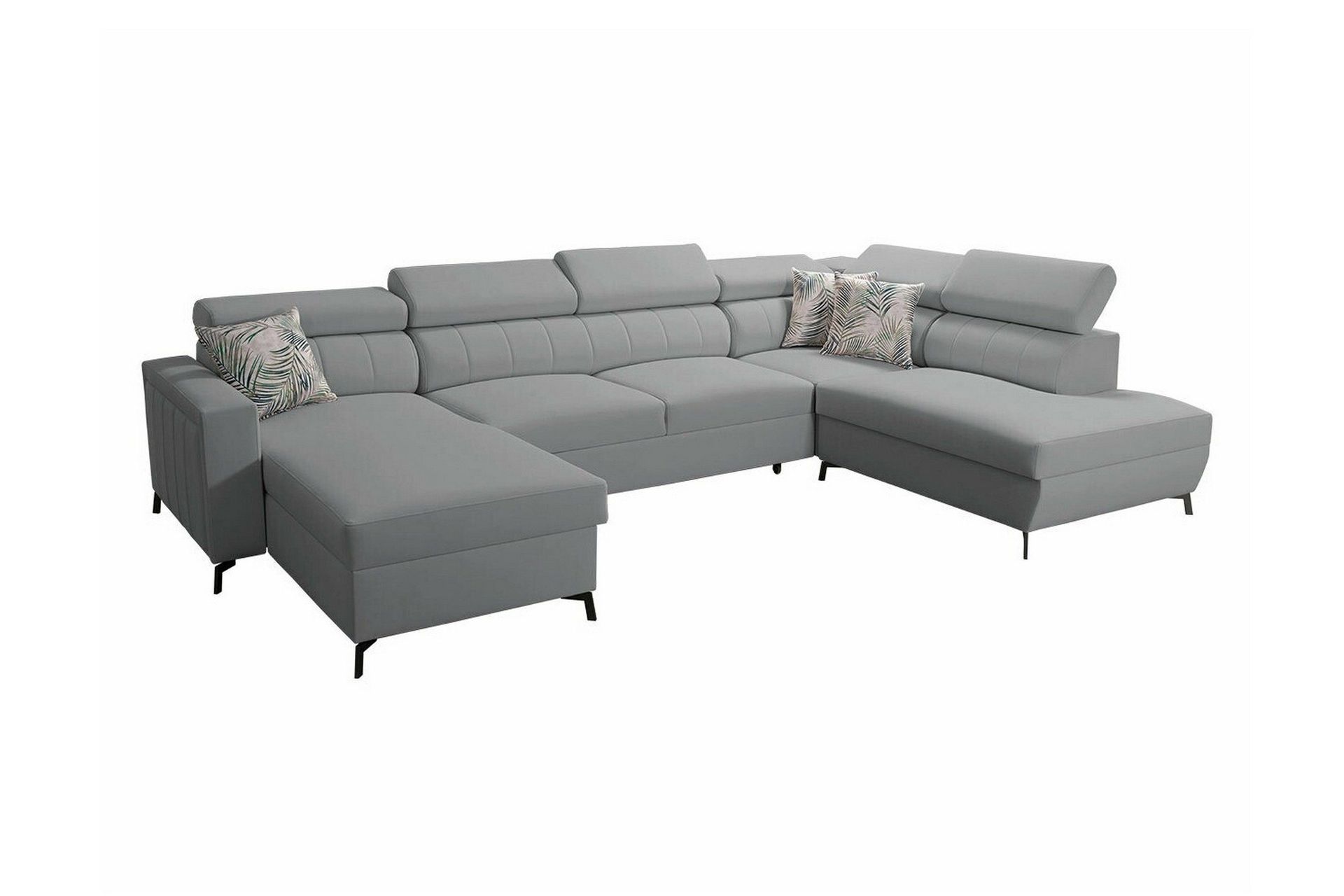 Galbally 5-sits H&ouml;rnb&auml;ddsoffa Light grey/Dark grey -