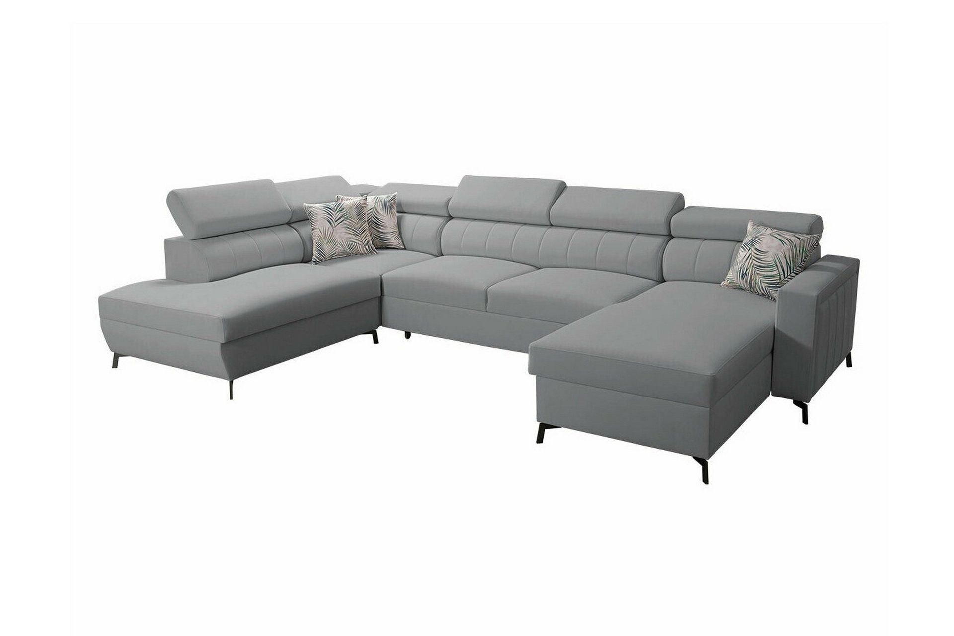 Galbally 5-sits H&ouml;rnb&auml;ddsoffa Ljusgr&aring; -