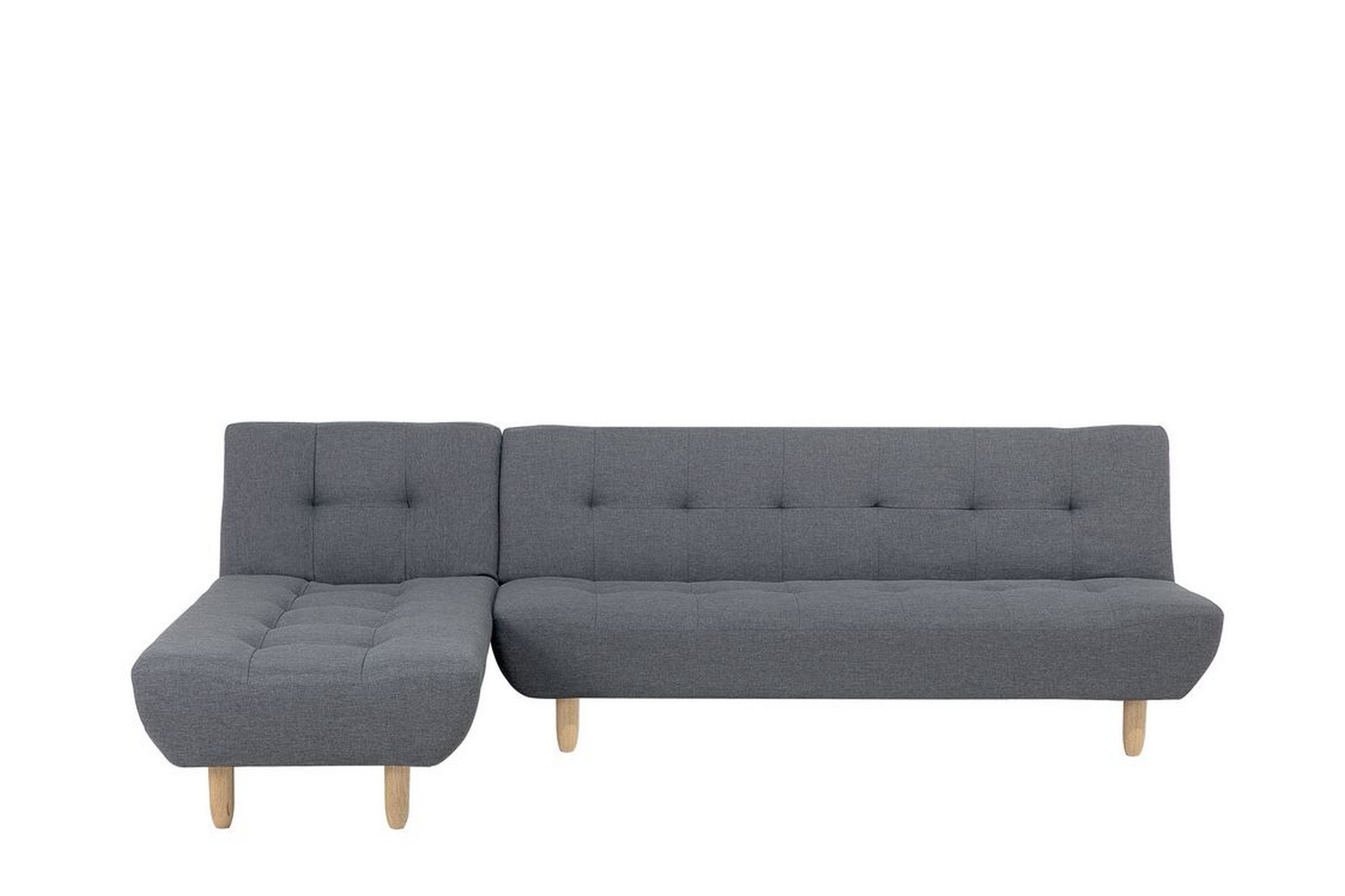 Hörnsofa H 4-sits med sovfunktion mörkgråALSTEN Grå