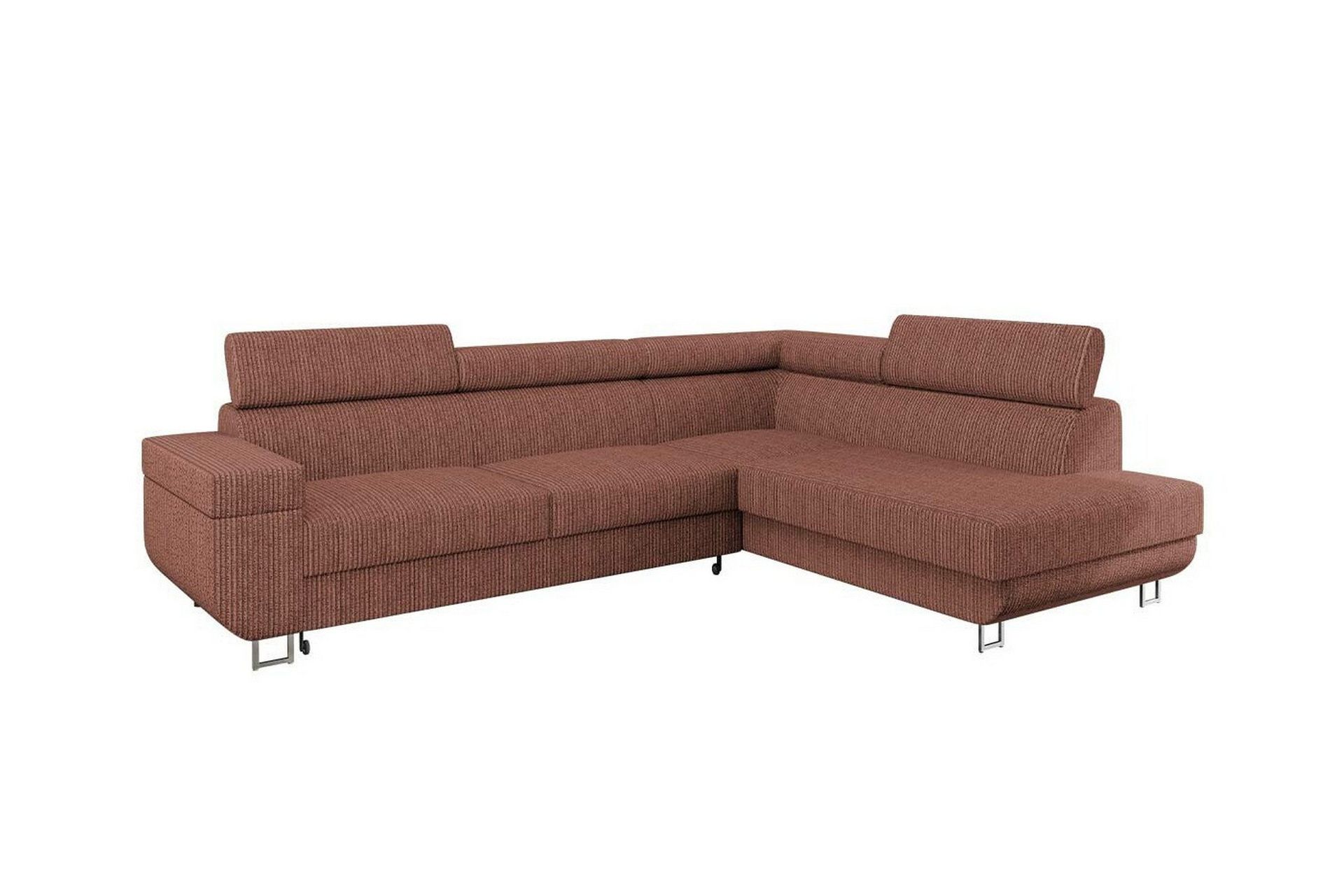 kintore 3-sits hörnbäddsoffa brown -