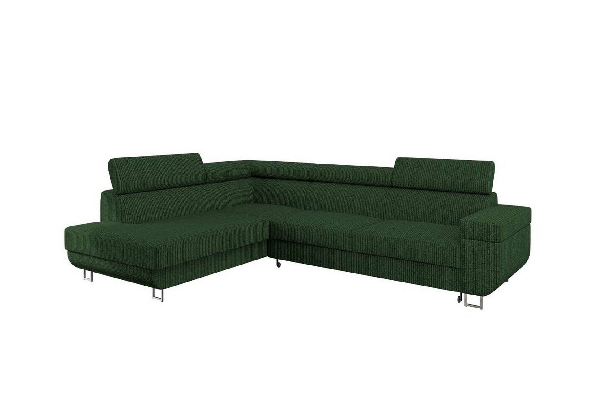 kintore 3-sits hörnbäddsoffa dark green -