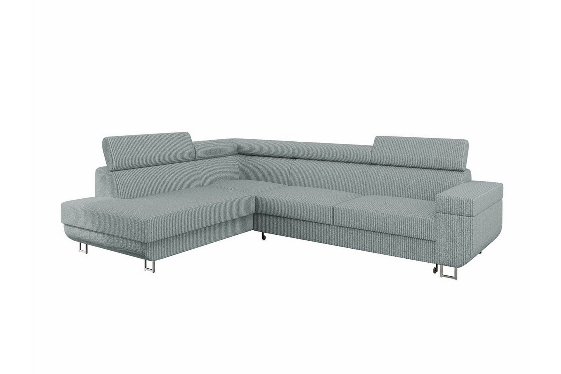 Kintore 3-sits H&ouml;rnb&auml;ddsoffa Ljusgr&aring; -