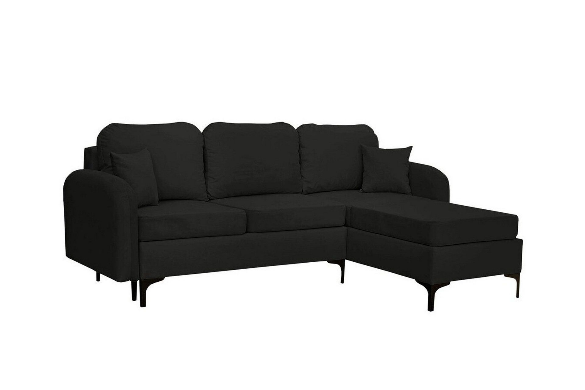 knocklong 3-sits hörnbäddsoffa black -