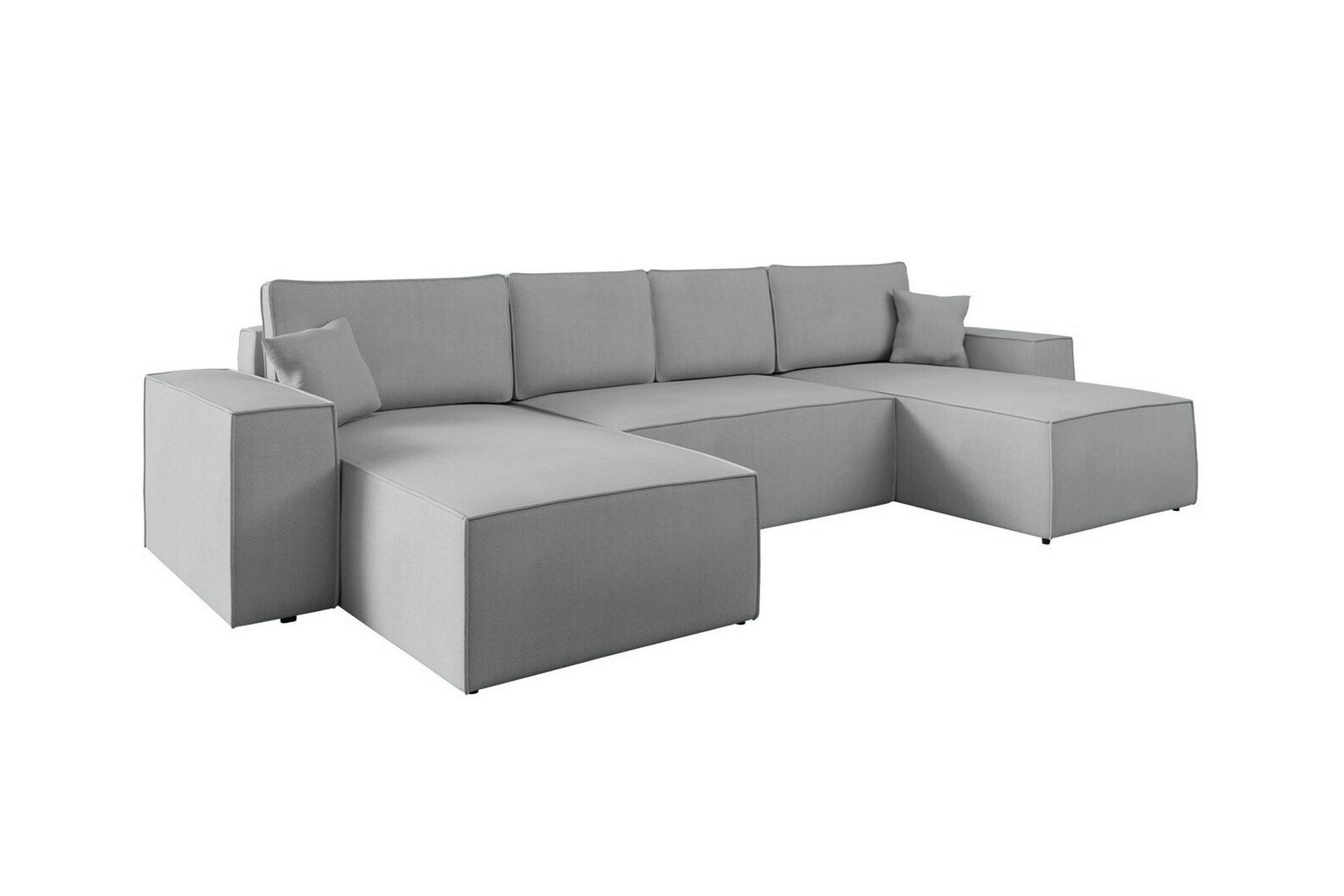 Knocklong 4-sits Hörnbäddsoffa - Grå