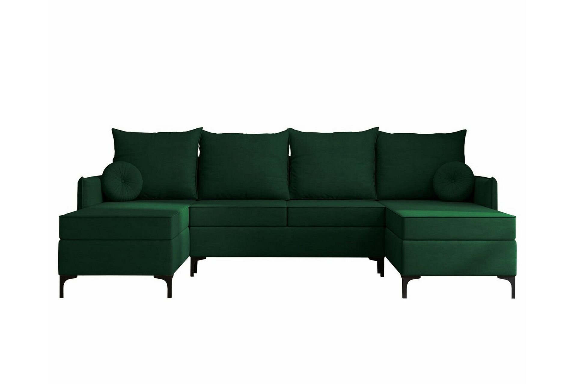 Knocklong 4-sits Hörnbäddsoffa - Grön