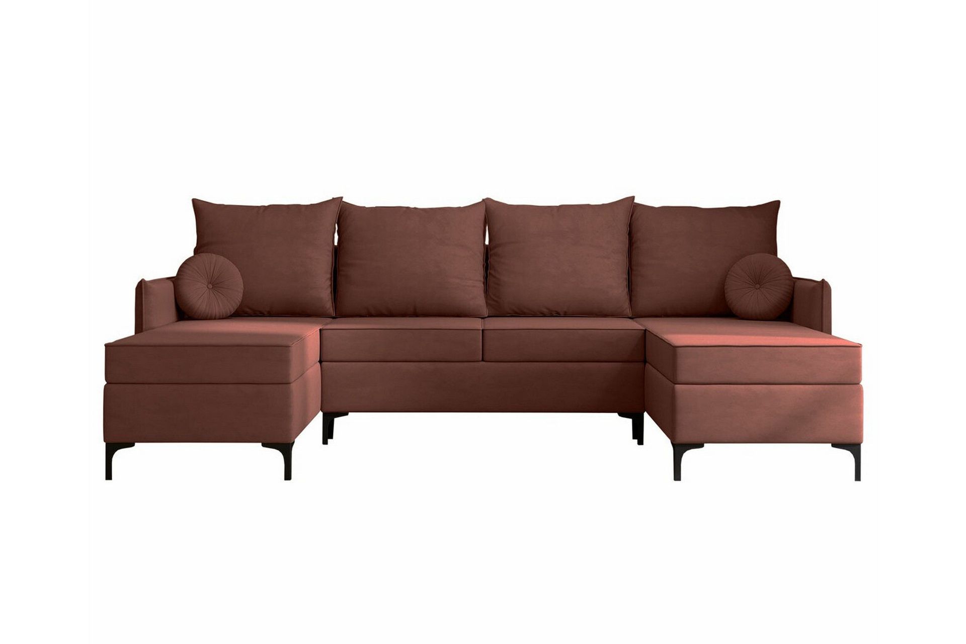 Knocklong 4-sits H&ouml;rnb&auml;ddsoffa - Rosa