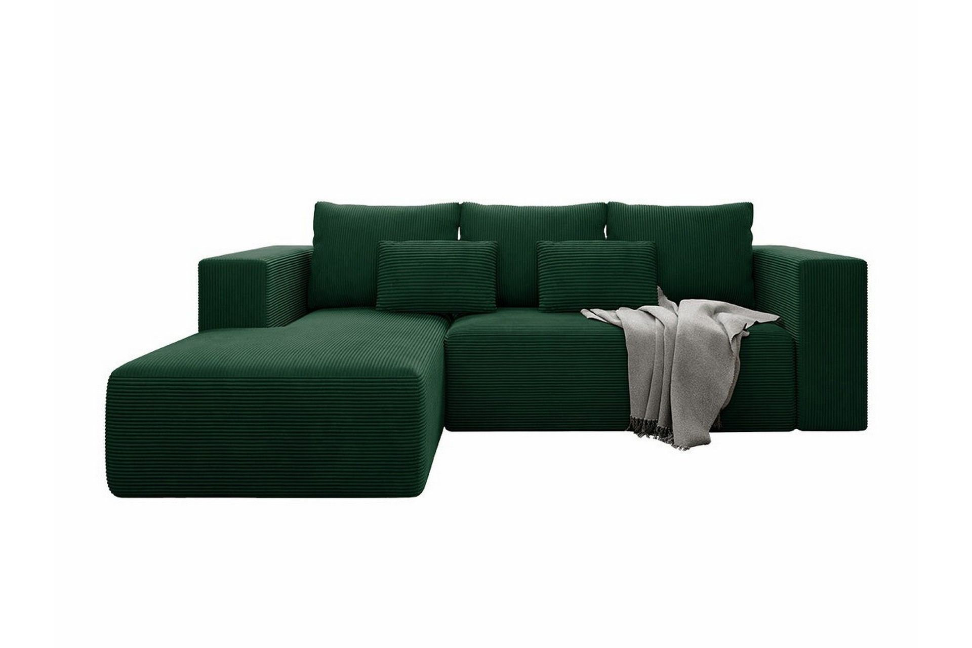 Listowel 3-sits Hörnbäddsoffa Dark green