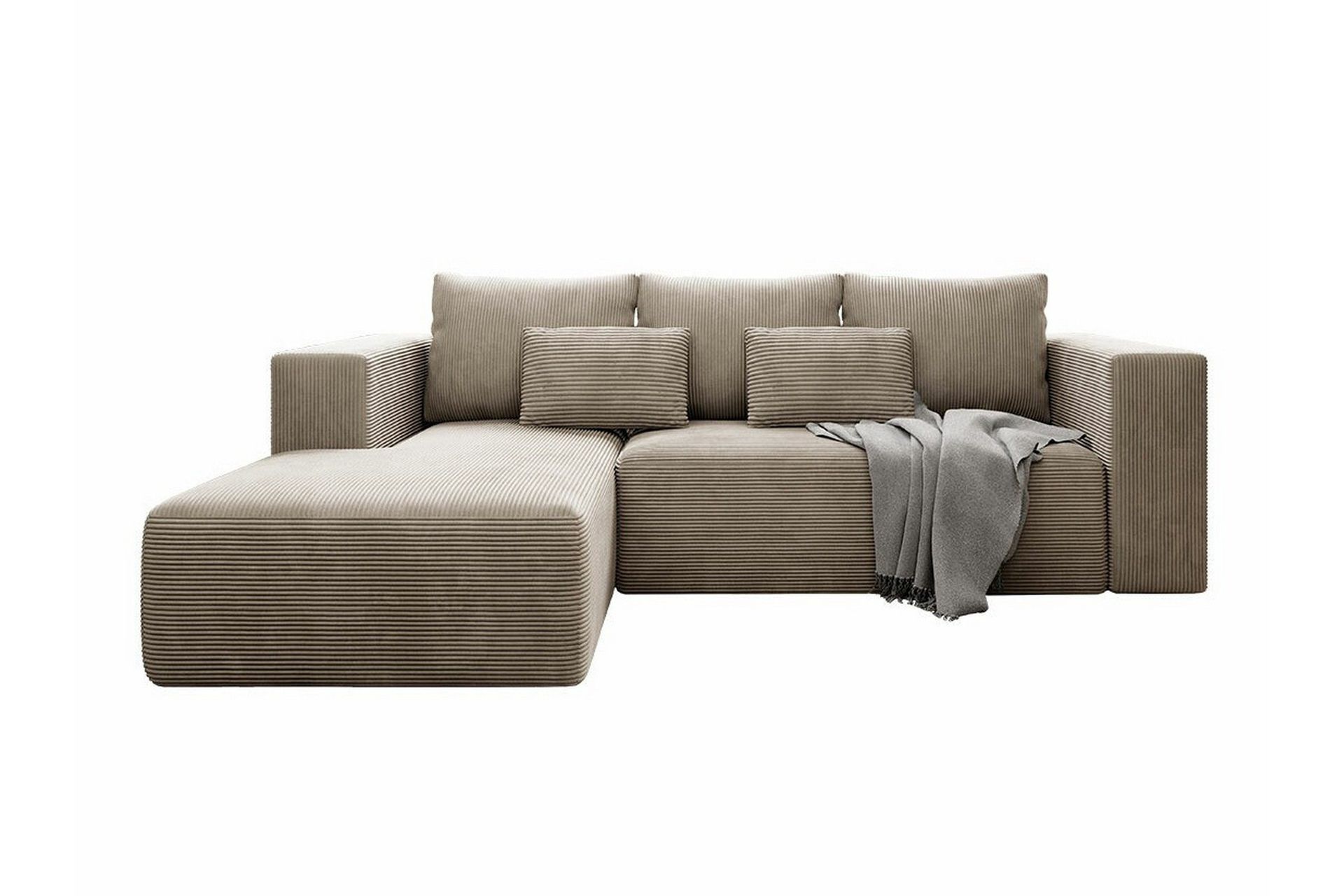 Listowel 3-sits Hörnbäddsoffa NO_BRAND beige -