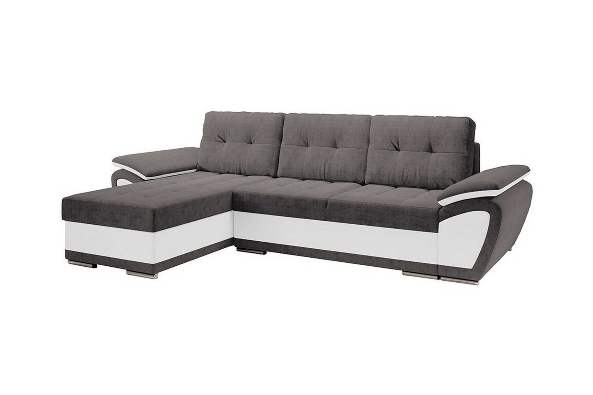 Listowel 3-sits Hörnbäddsoffa White -
