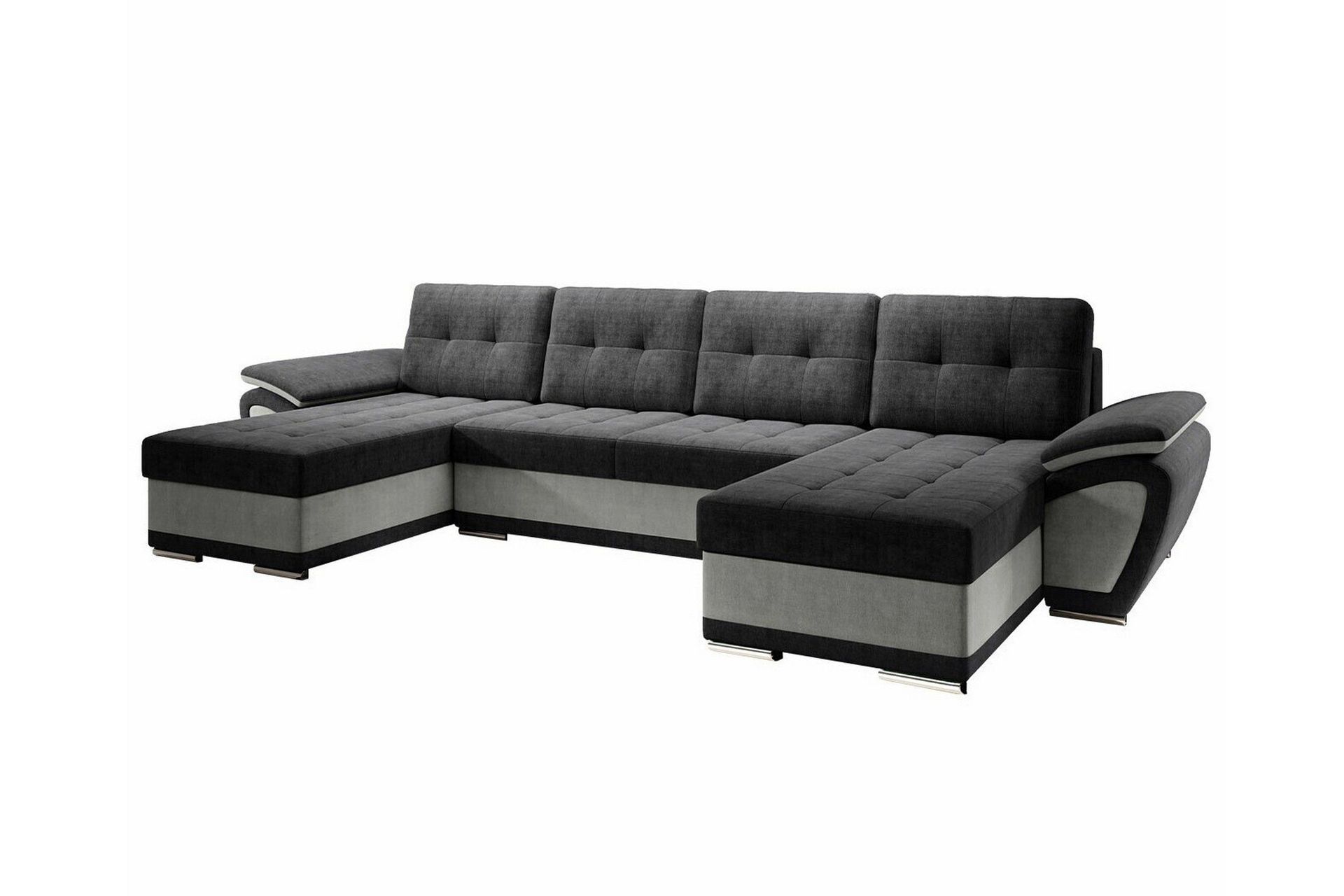 Listowel 4-sits Hörnbäddsoffa NO_BRAND Dark grey/Light grey -