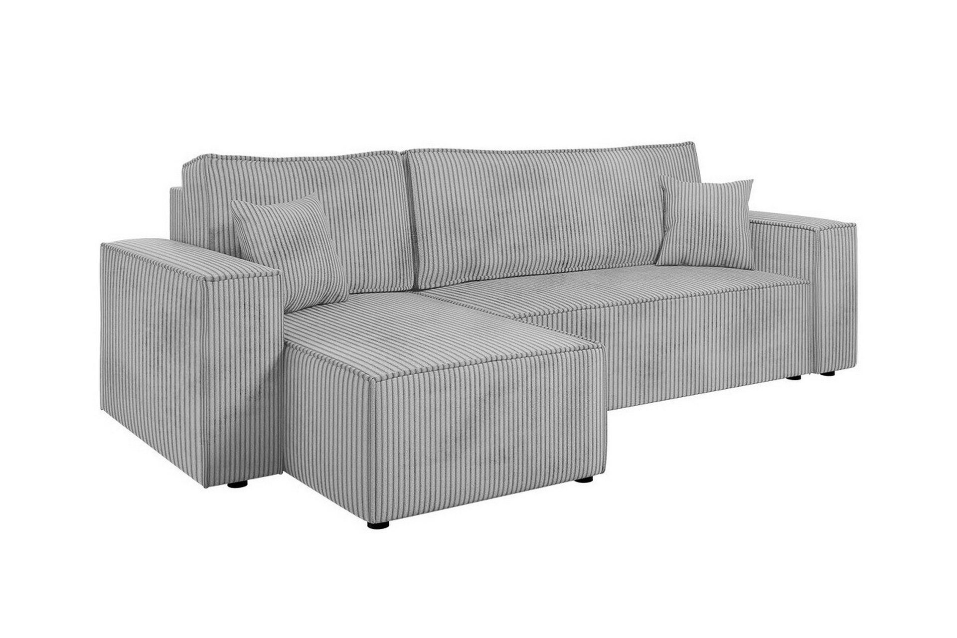 Magston 3-sits Hörnbäddsoffa - Ljusgrå