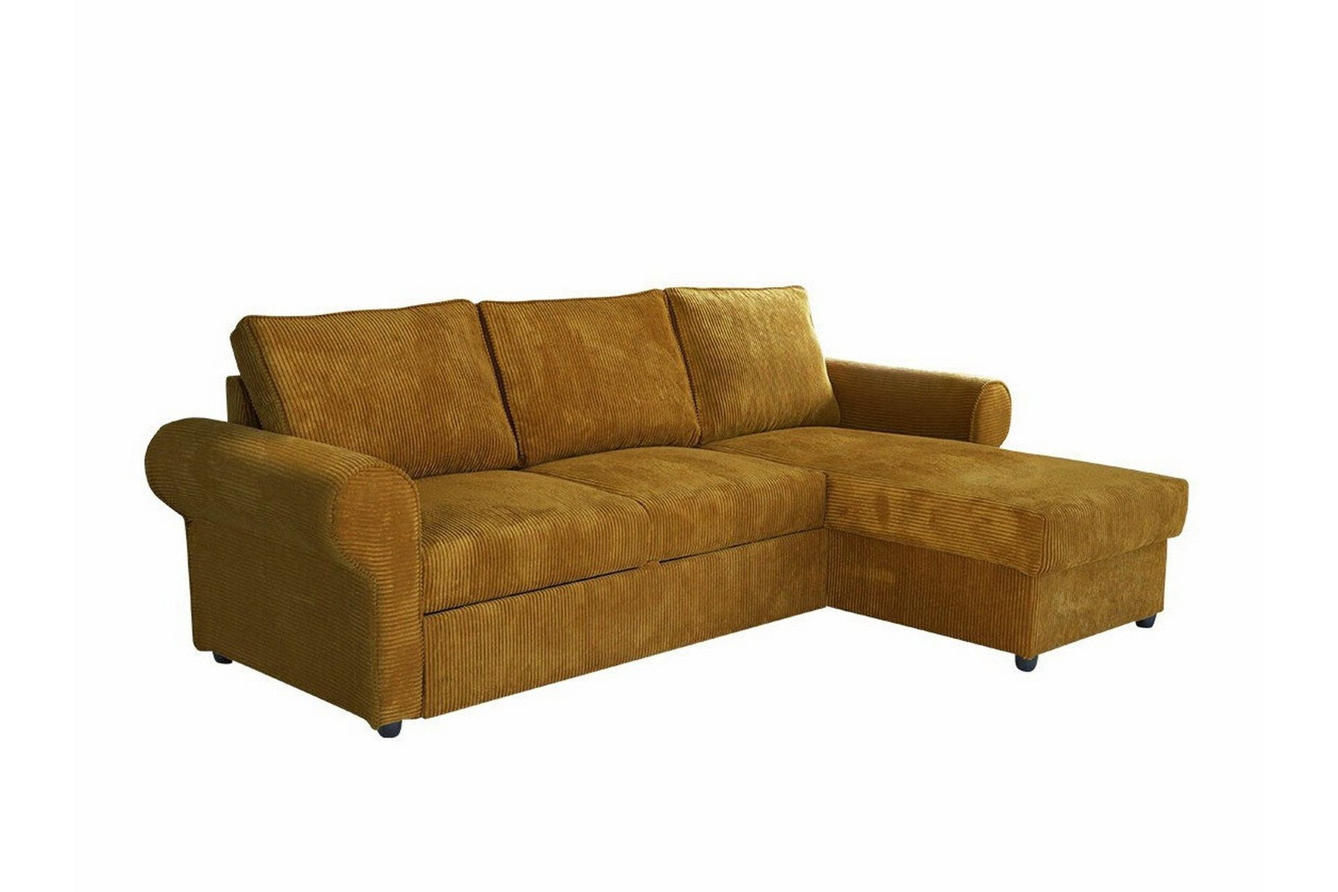 Midfeld 3-sits H&ouml;rnb&auml;ddsoffa Mustard yellow -