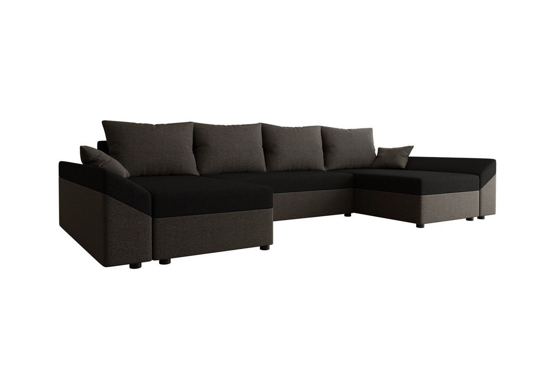 Midfeld 4-sits Hörnbäddsoffa NO_BRAND Dark brown/black -